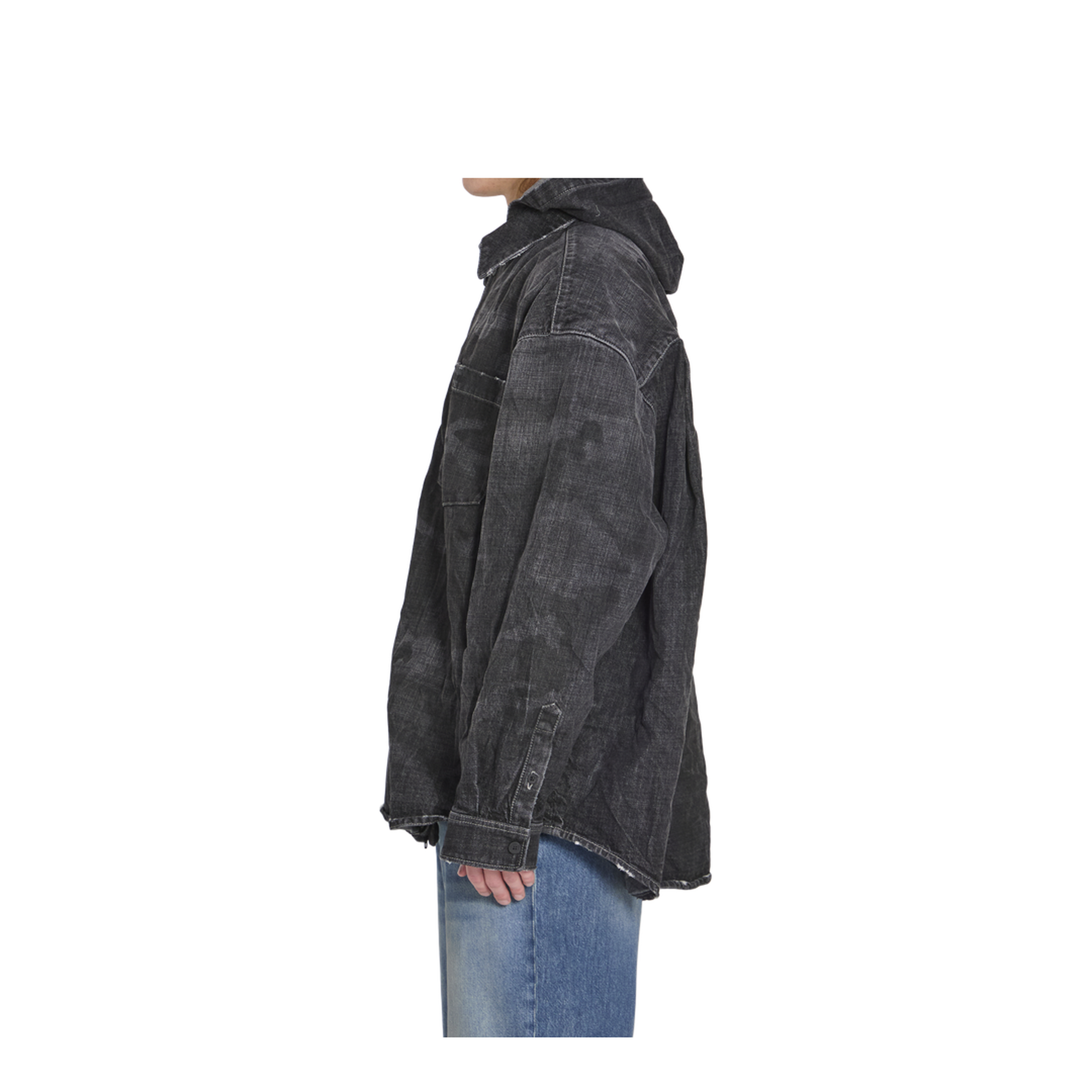 Hooded Denim Parka - Image 2