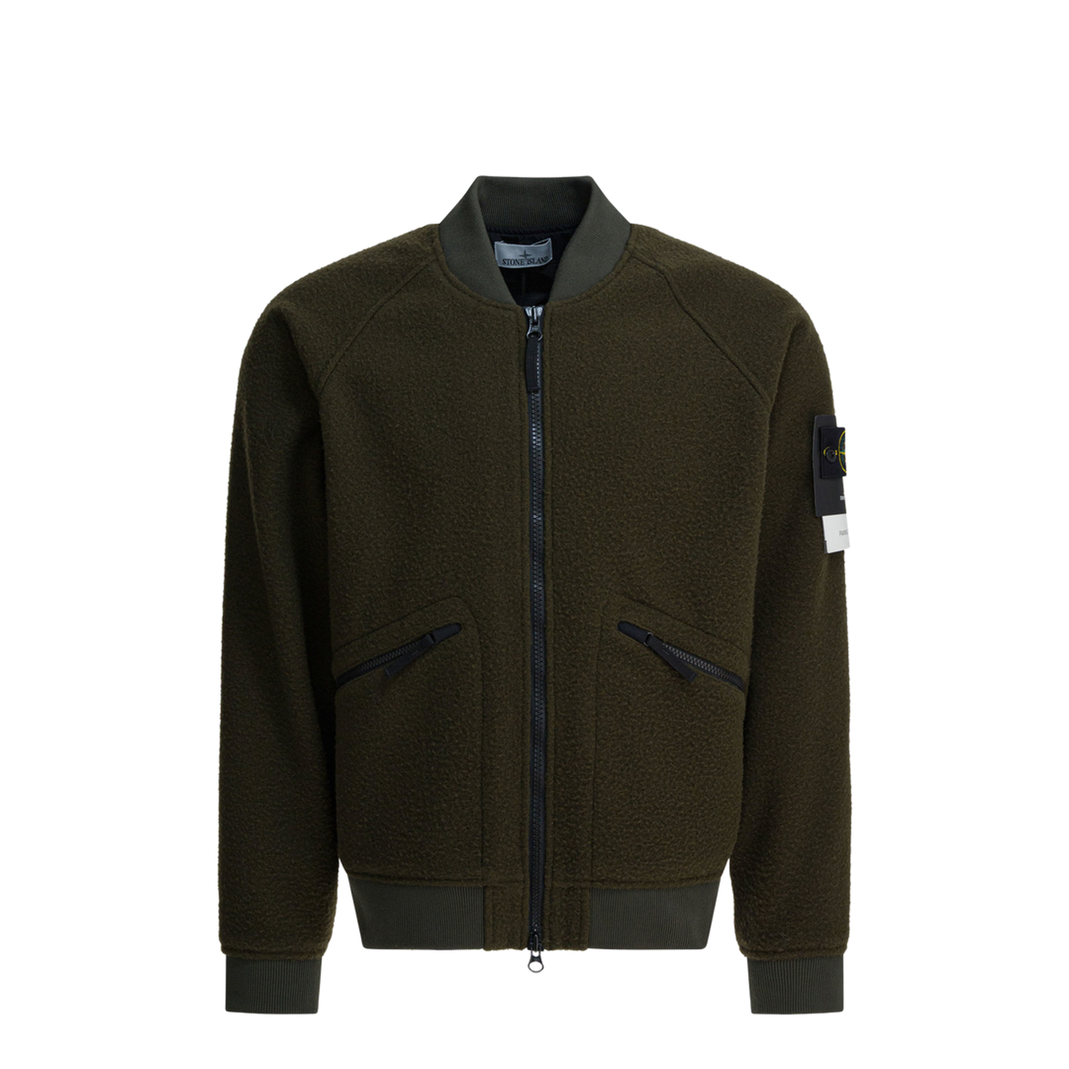 Waterproof Wool And Nylon Bomber Jacket - Image 1