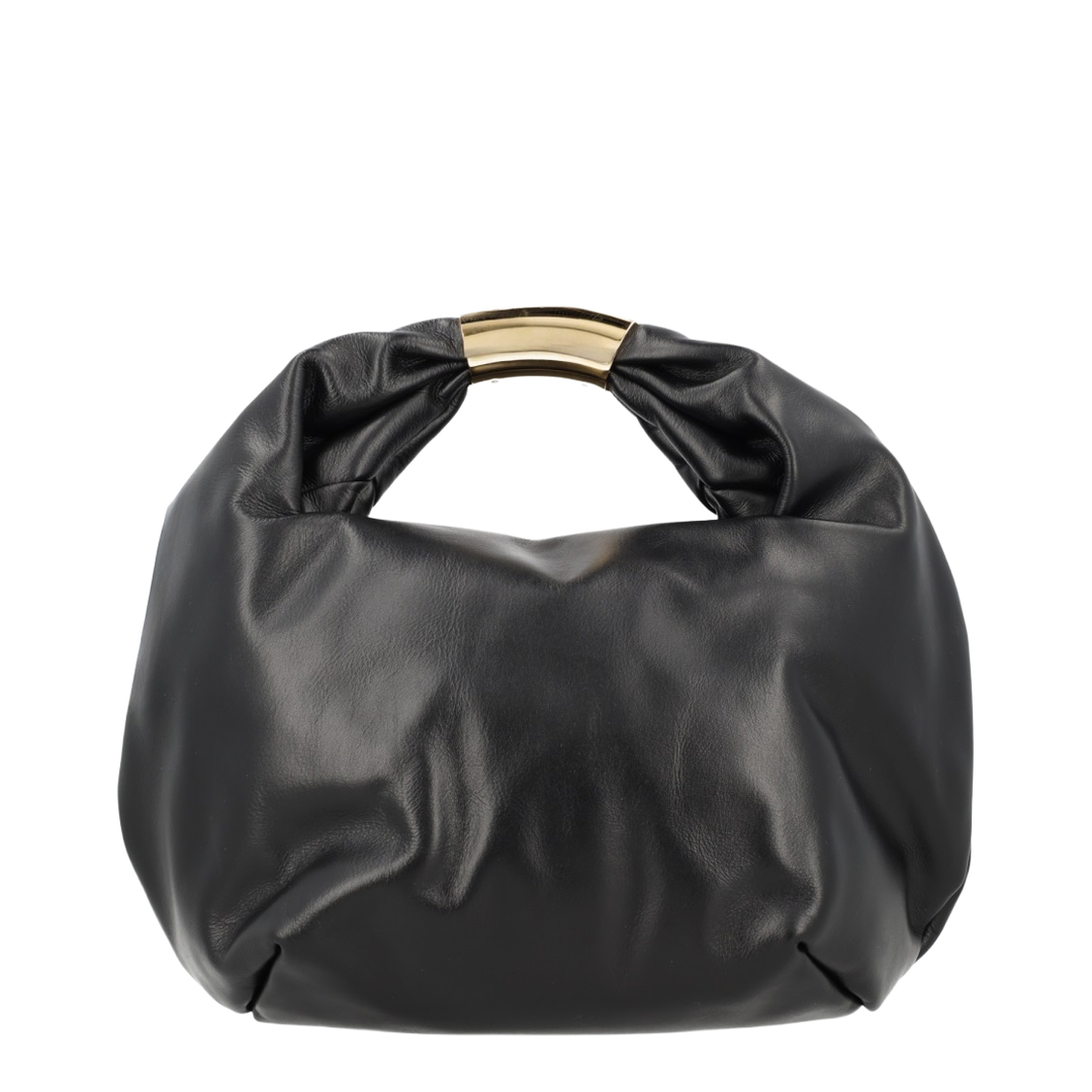 Padded Medium Bag Cowhide Top-Handle - Black - Image 3