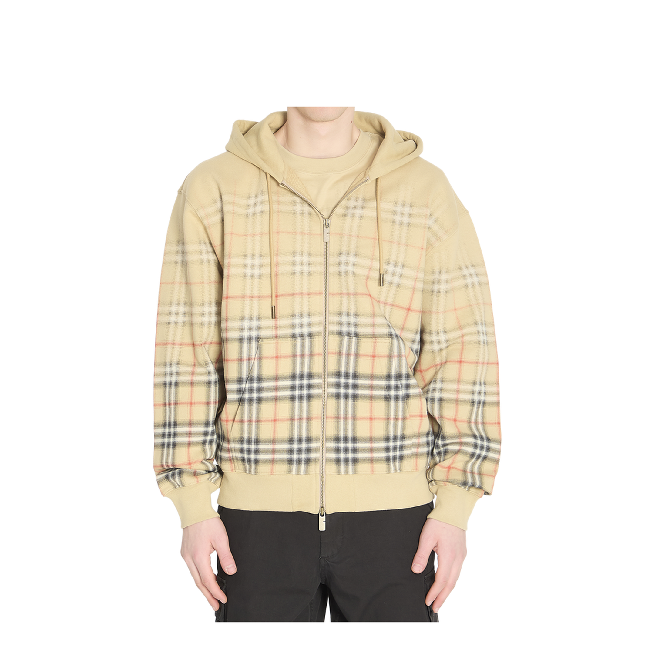 RORY DEG CHK HOODIE SWEATSHIRT - Image 1