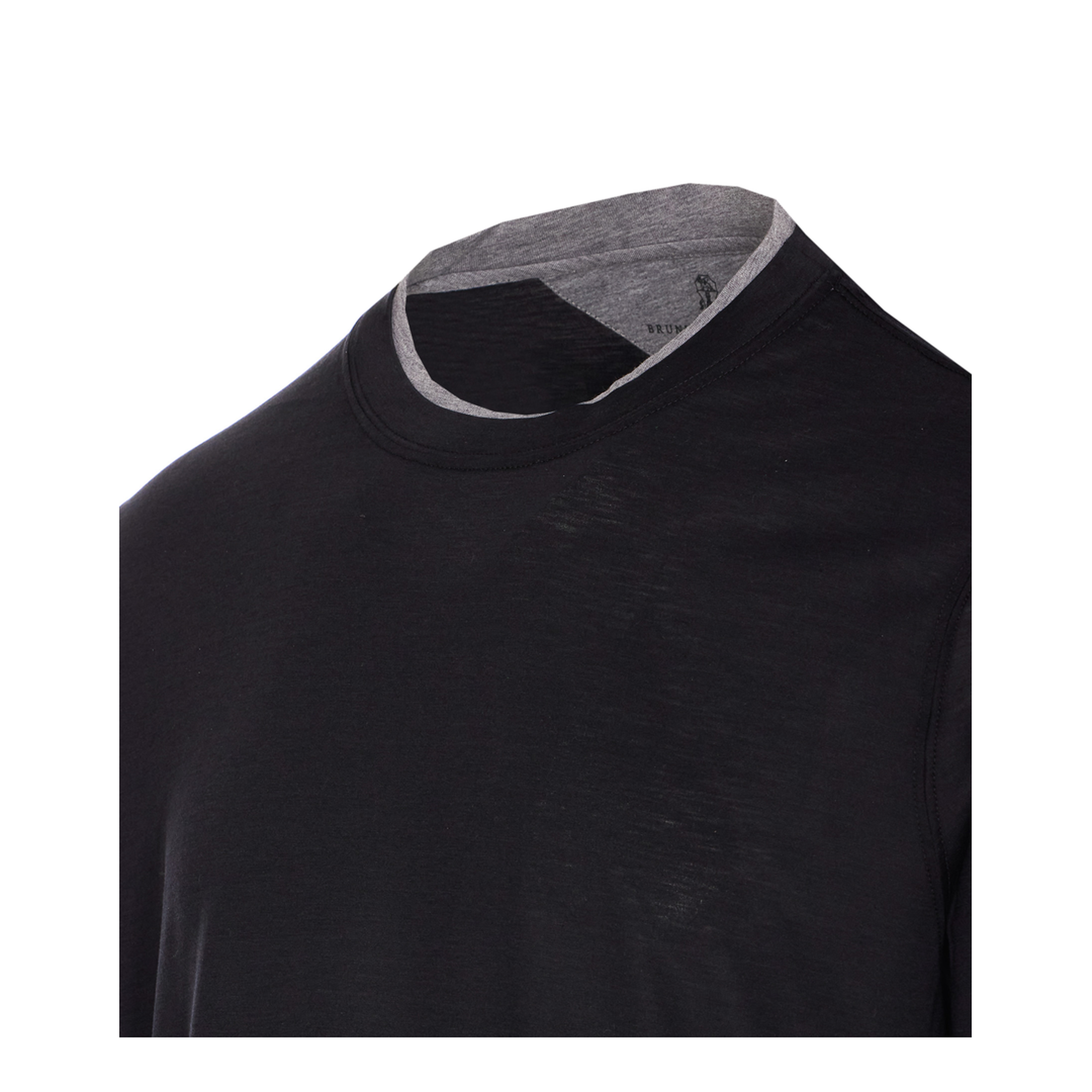 Layered-Effect Silk-Cotton T-Shirt - Image 3