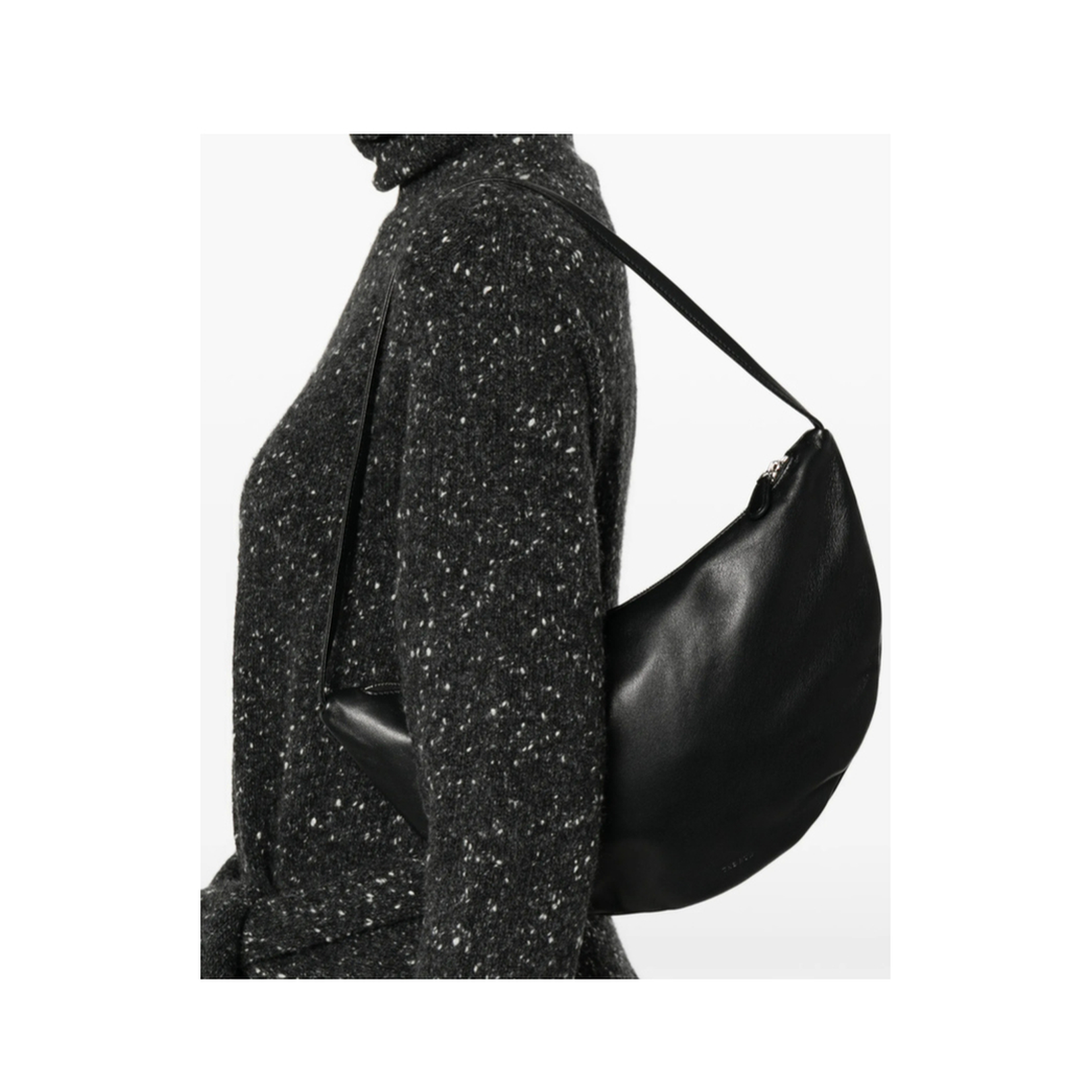 Izzy Shoulder Bag Leather Black - Image 4