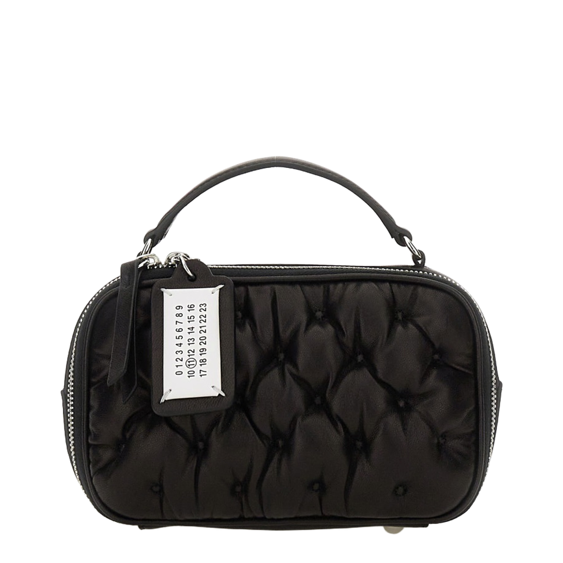 Glam Slam Mini Ovine Leather Belt Bag - Black - Image 1