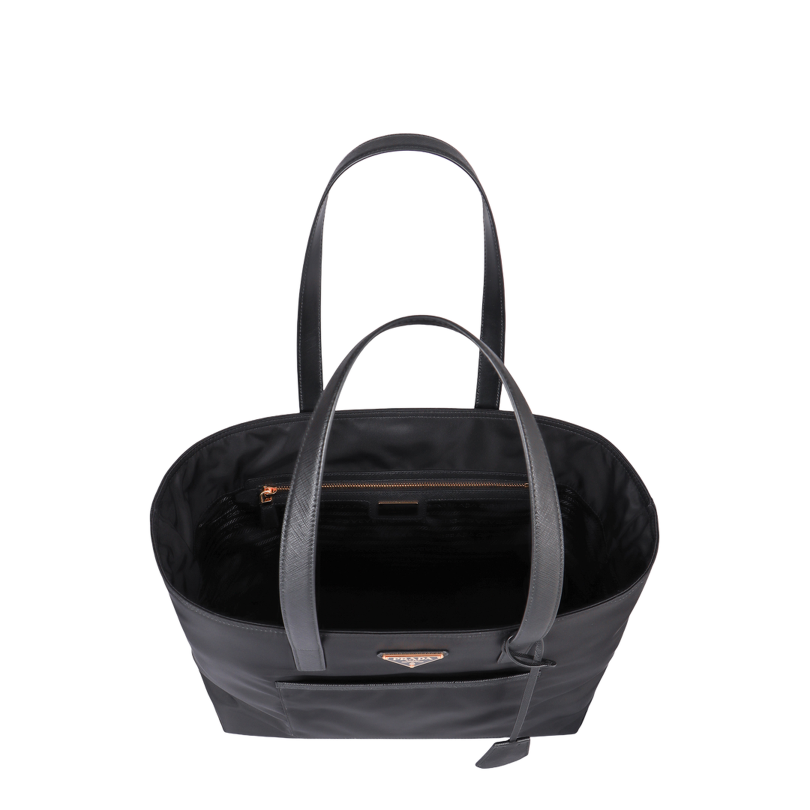 Nylon Tote Bag Black - Image 5
