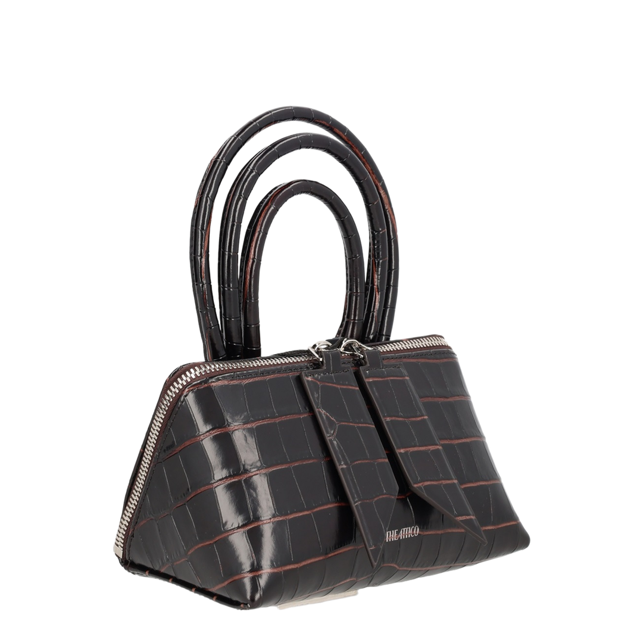 Mini Calf Leather Bag - Brown - Image 3