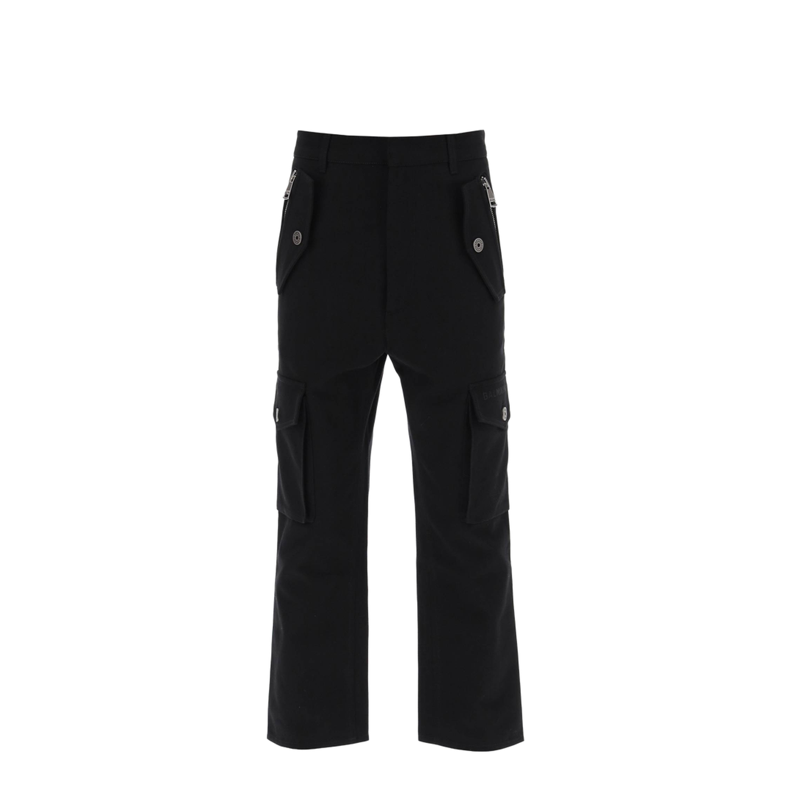 Cargo Trousers Black Fabric - Image 3