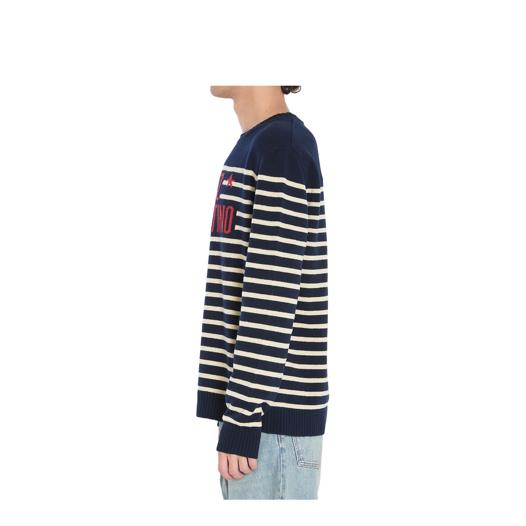 Men's Striped Wool Sweater - Image 3