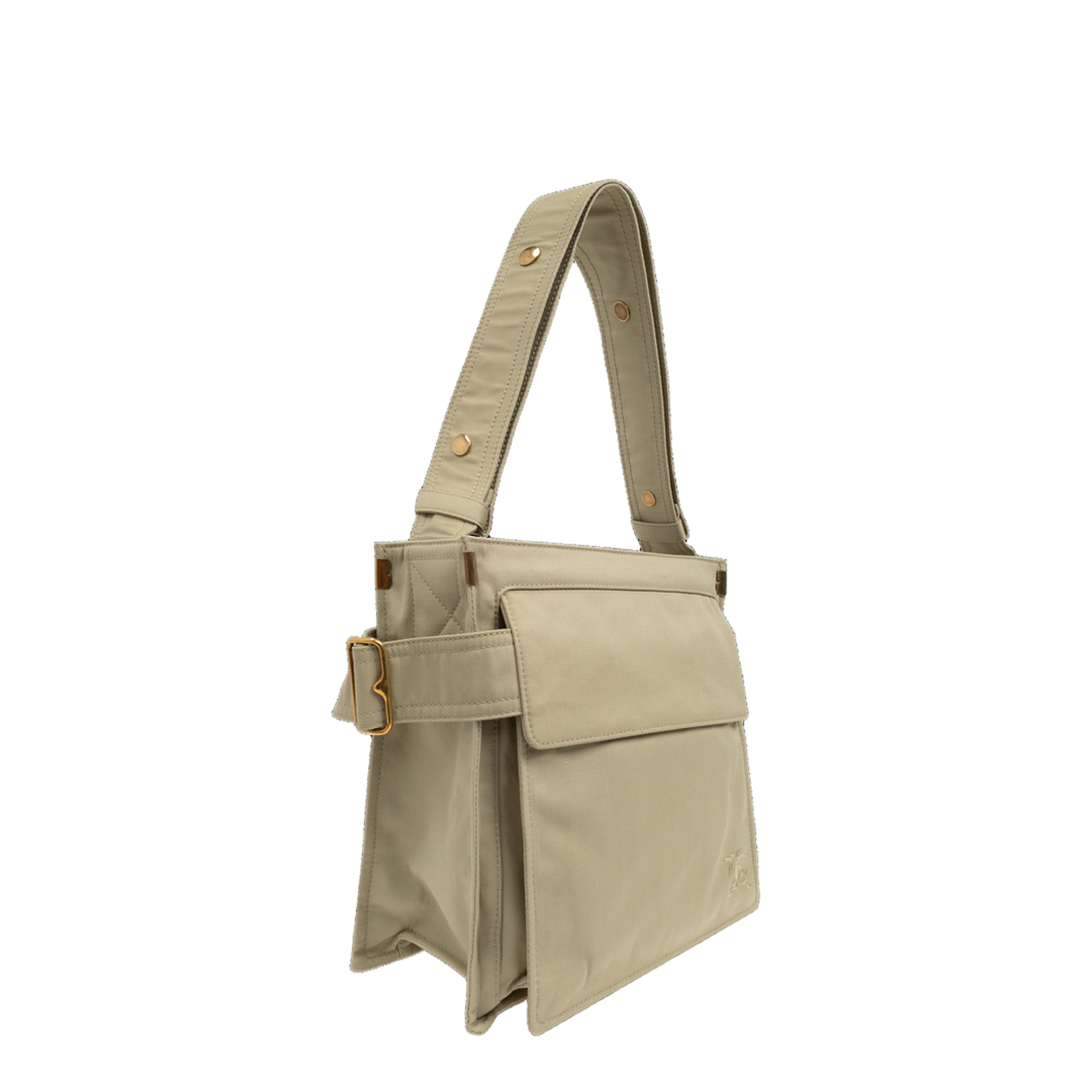 Small Polyester-Cotton Blend Messenger Bag - Hunter - Image 3