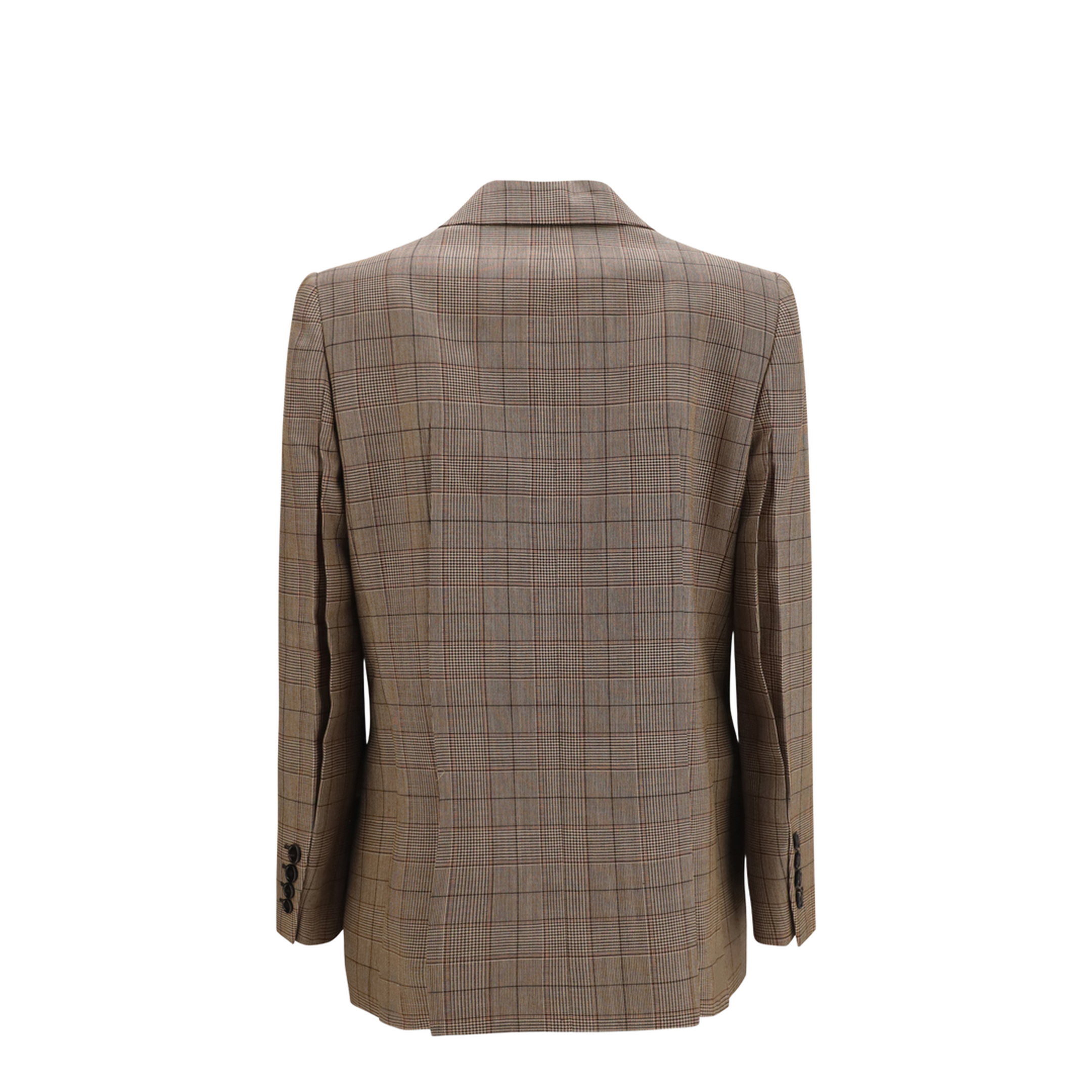 Checked Double-Breasted Blazer - Image 2