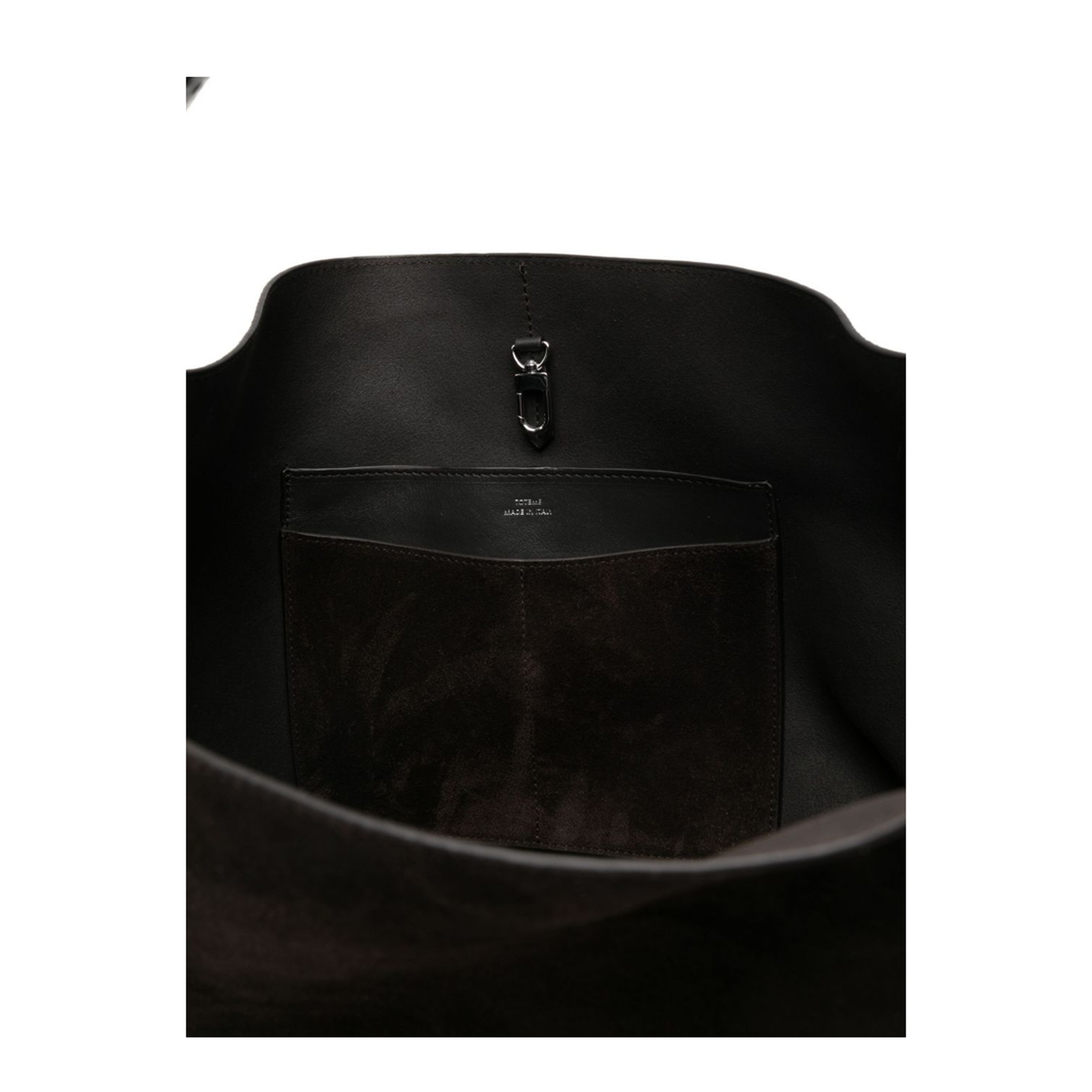 Belted Suede Tote - Brown - Image 3
