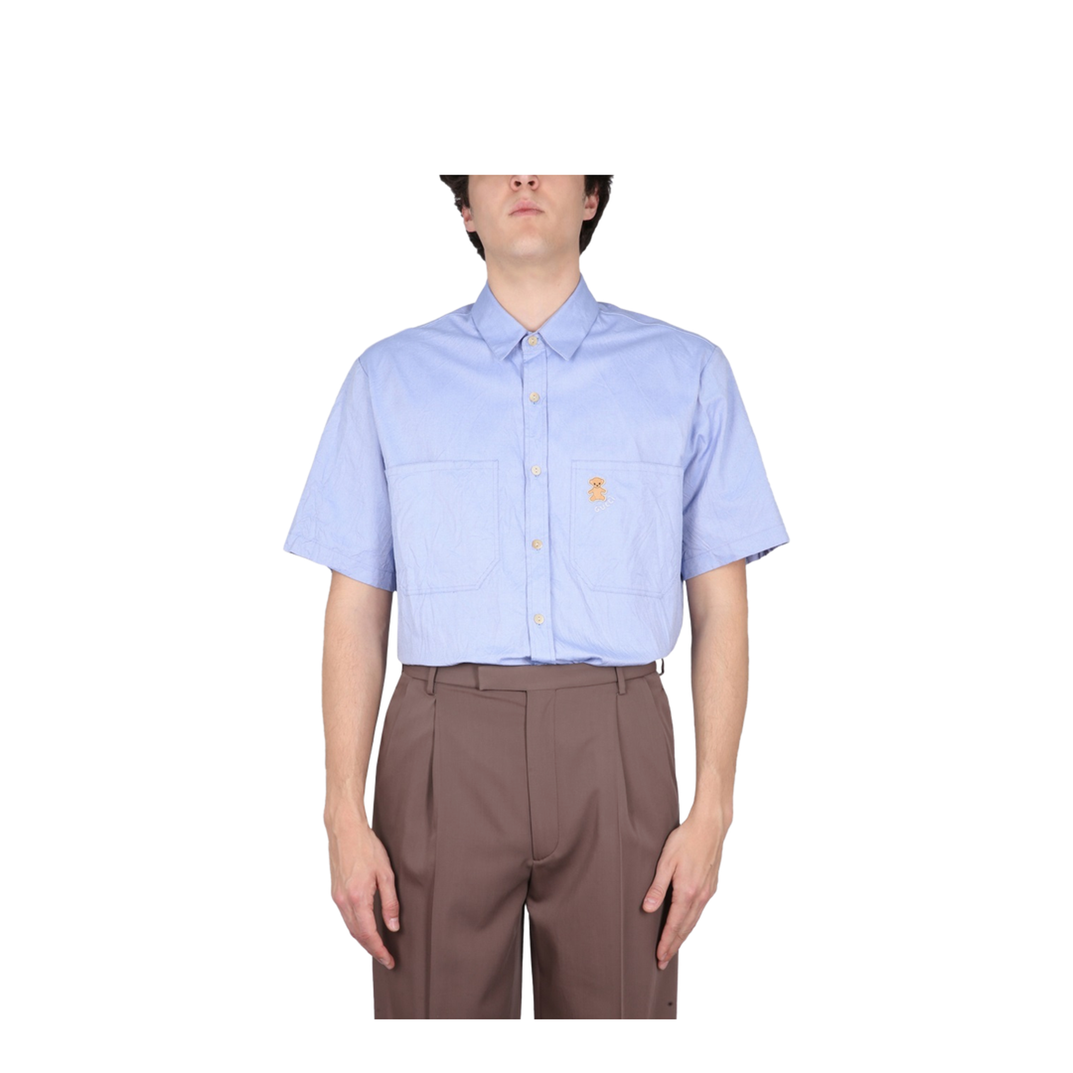 Shirt with Bear on Pocket - Image 1
