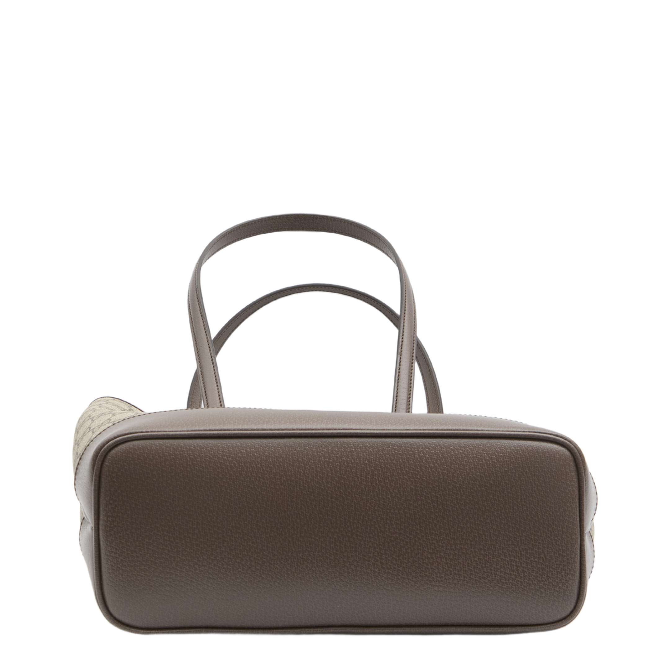 Ophidia Medium Coated Canvas Tote Bag - Beige and Brown - Image 3