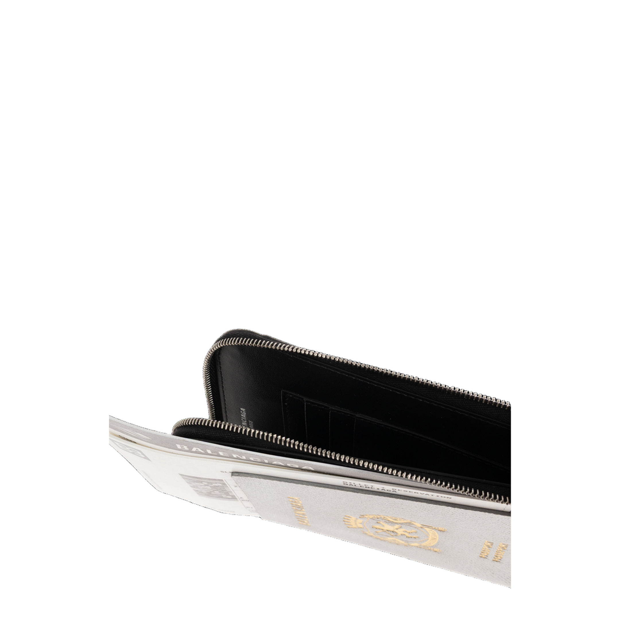 Leather Wallet on a Strap - Black - Image 1