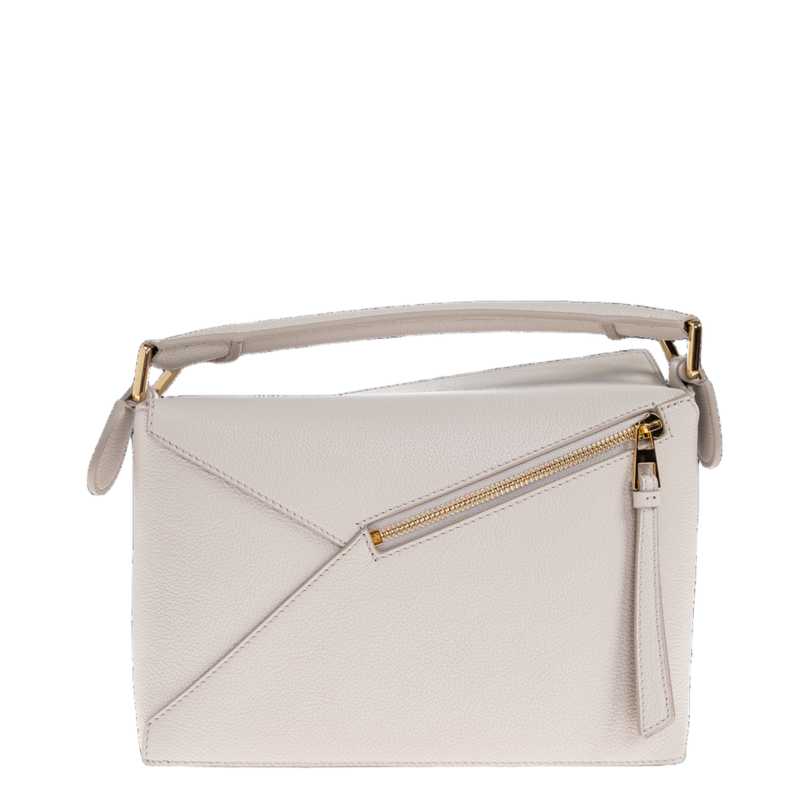 Puzzle Small Leather Shoulder Bags - White - Image 3