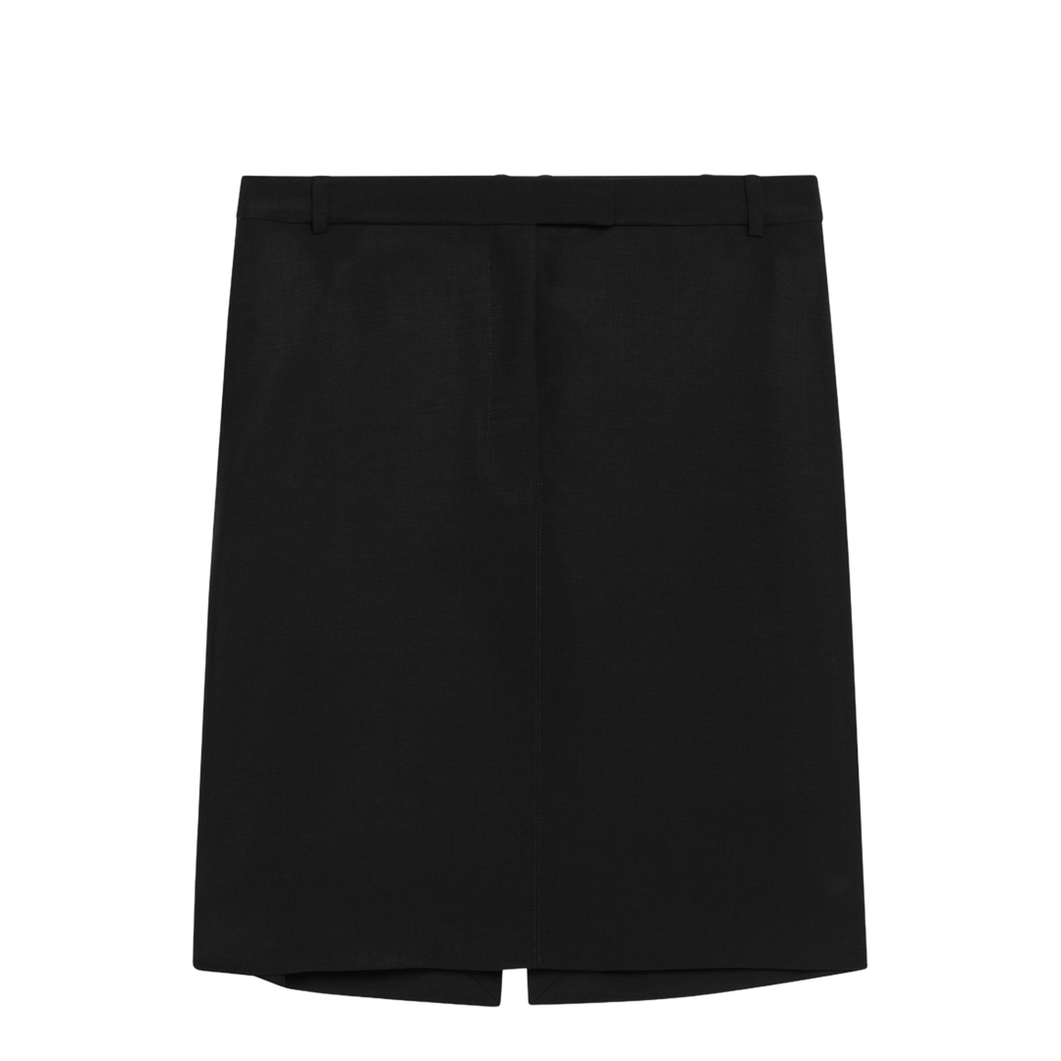 Black Wool And Mohair Skirt - Image 1