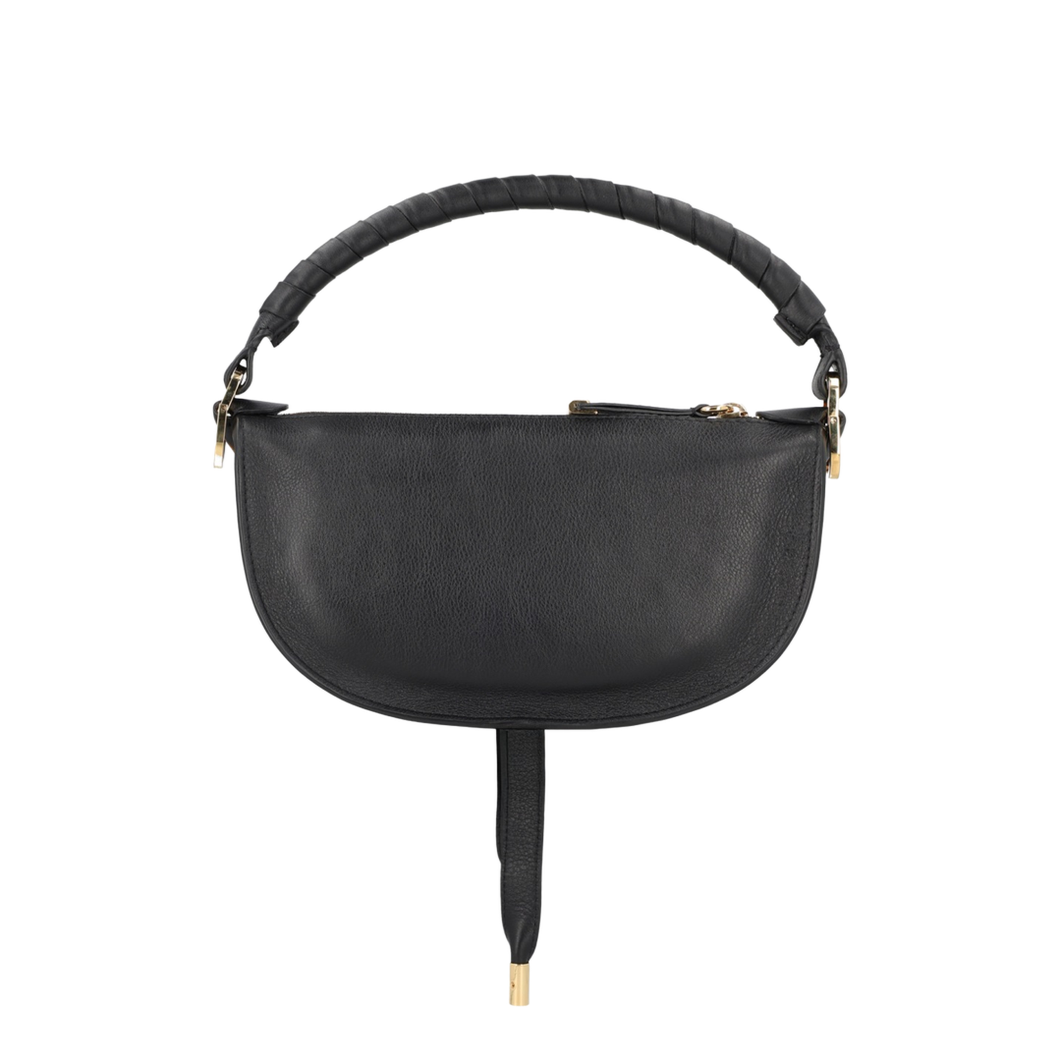 Marcie Mini Smooth Calfskin Shoulder Bag - Black - Image 3