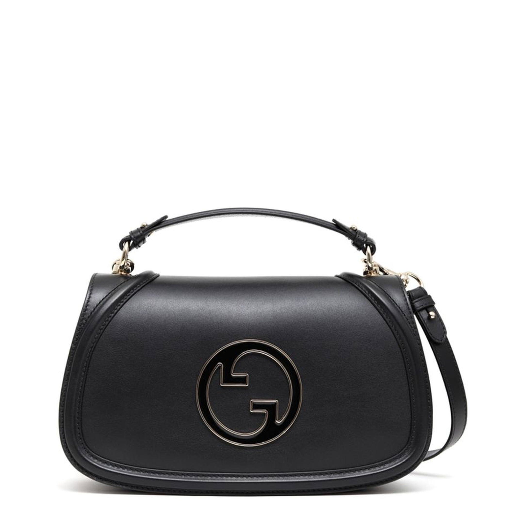 Blondie Large Leather Top Handle Bag - Black - Image 1