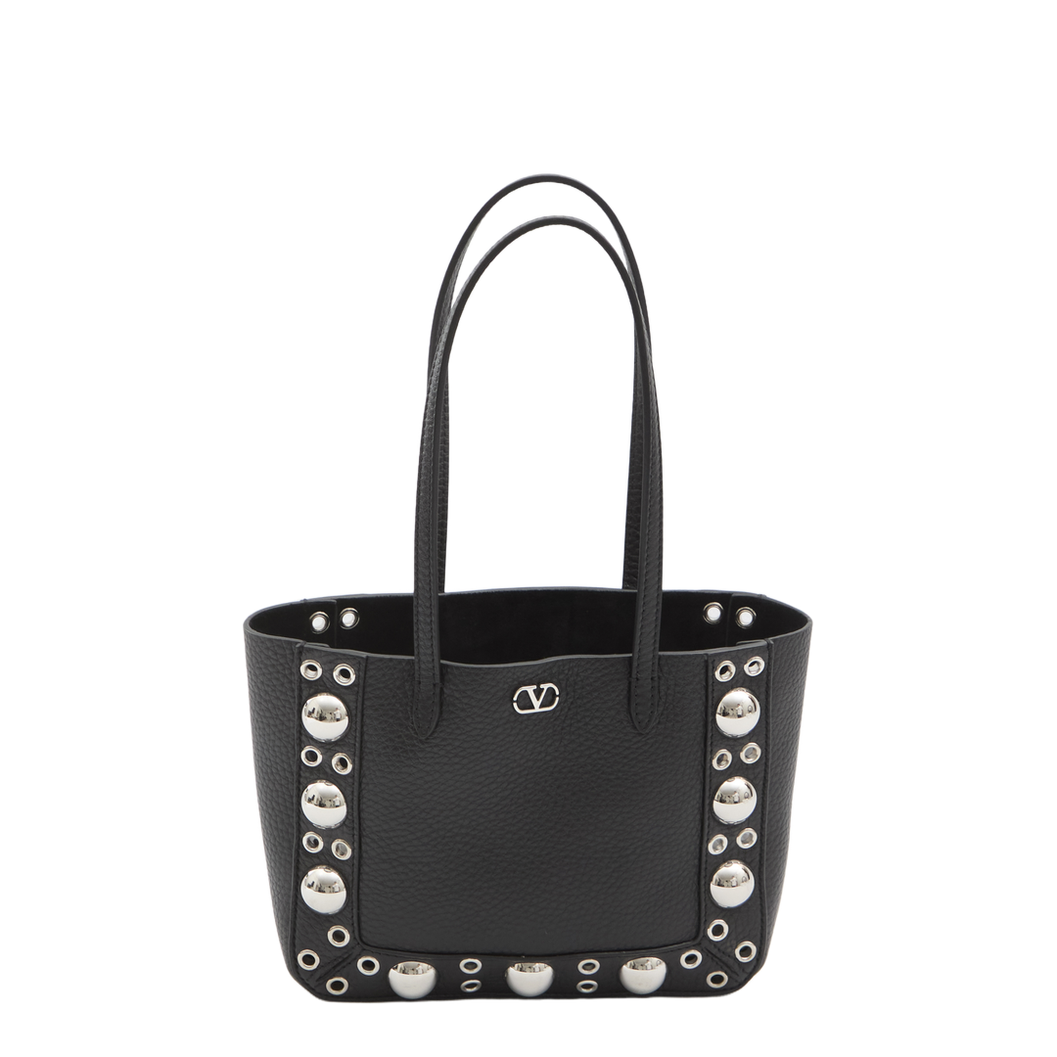 Nellcôte Mini Calfskin Shopping Bag - Nero - Image 1