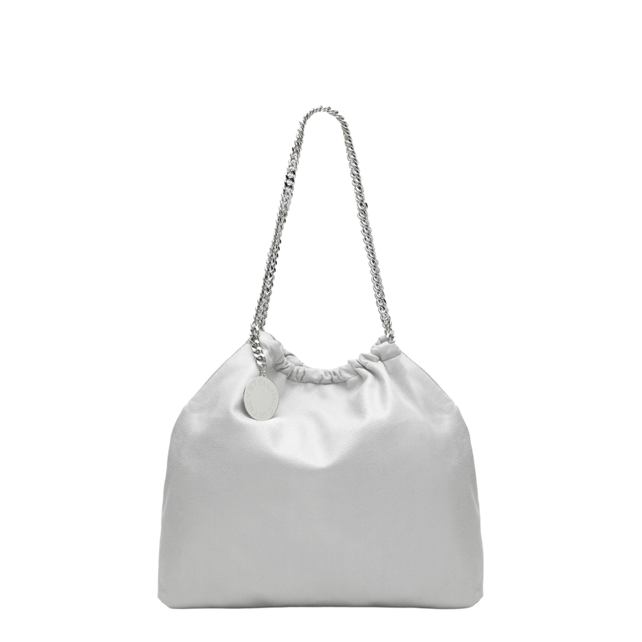 Falabella Medium Vegan Leather Tote - Airlite Pearl Grey - Image 1