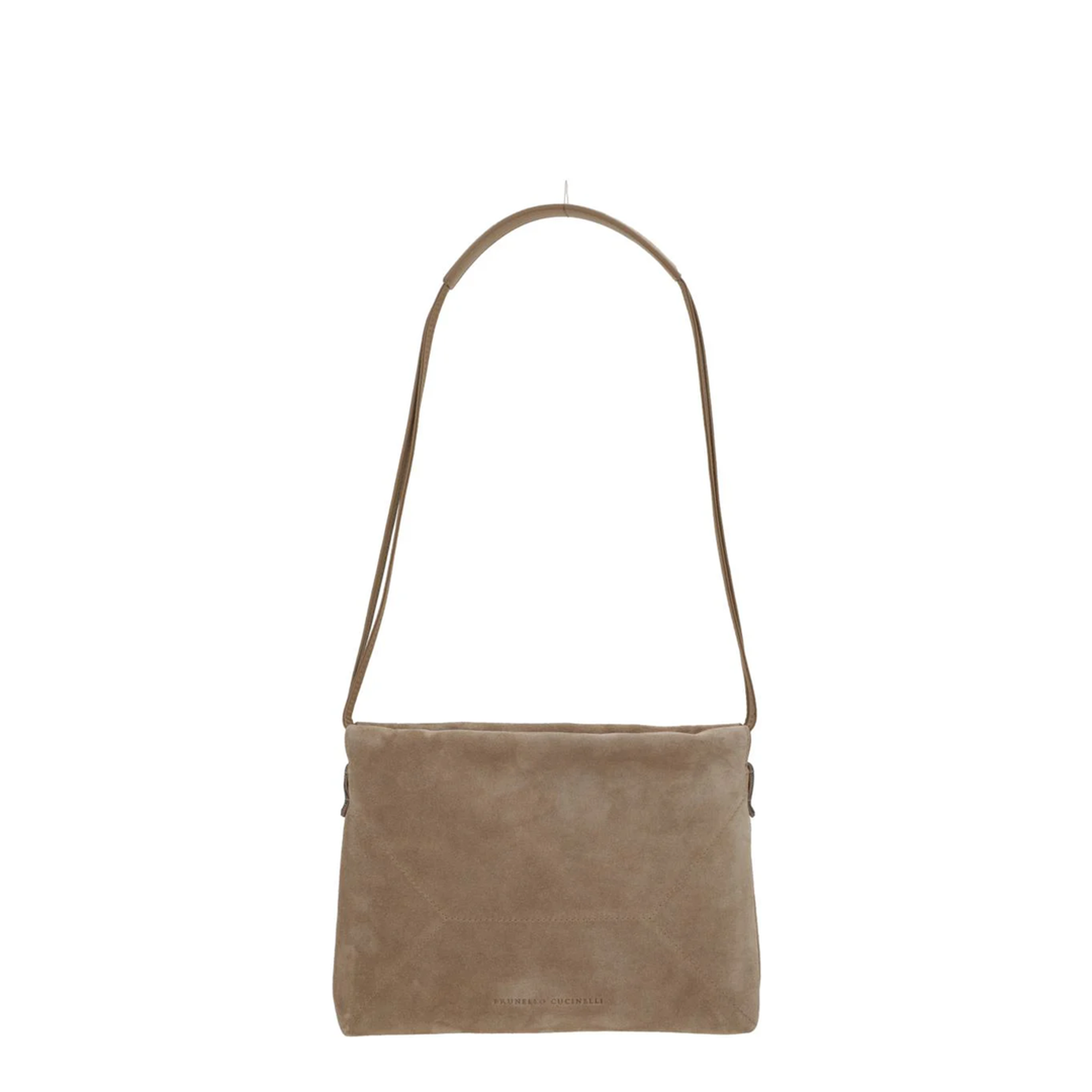 Duo Pouch Shoulder Bag in Suede - Image 1