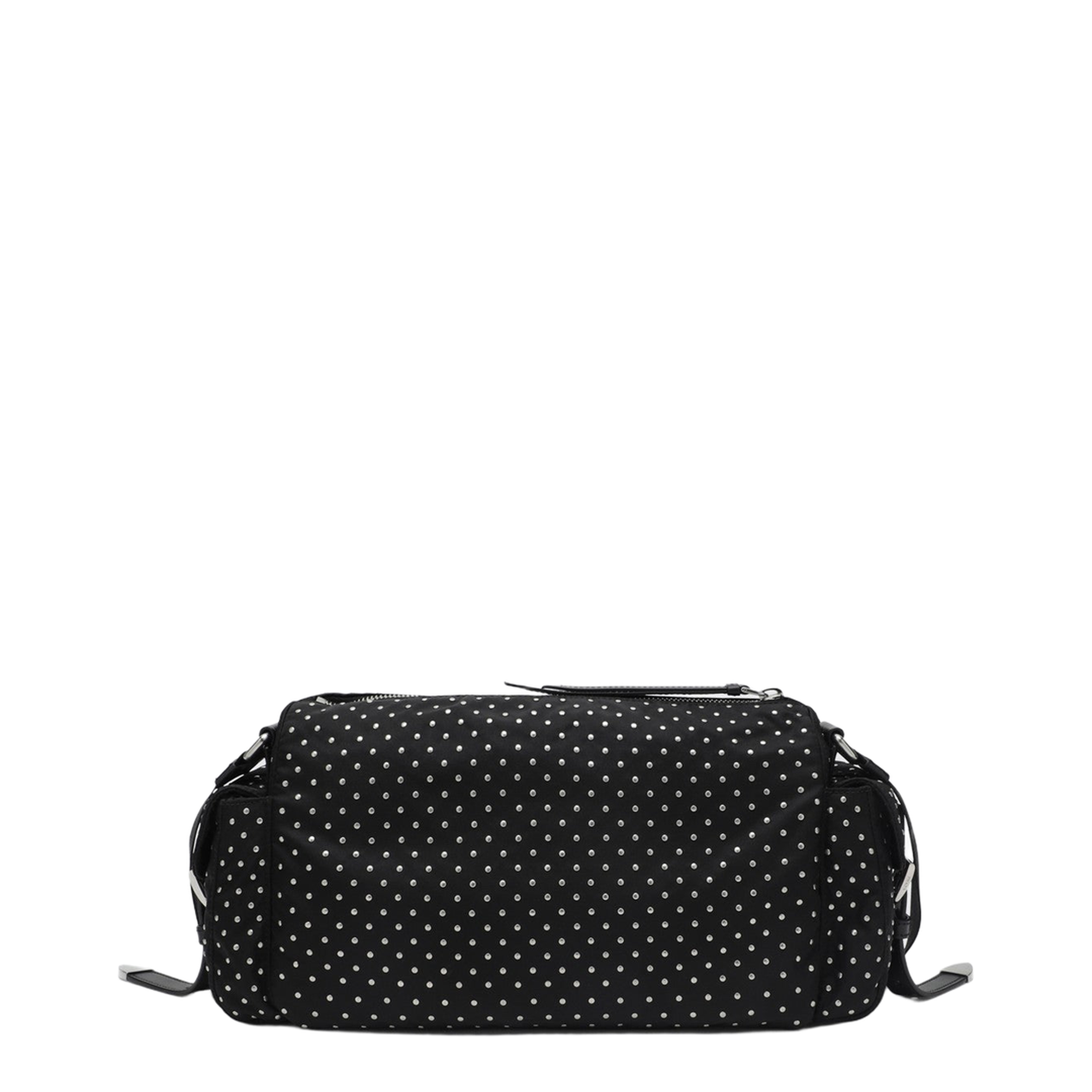 Black Re-Nylon Bag With Studs - Image 2