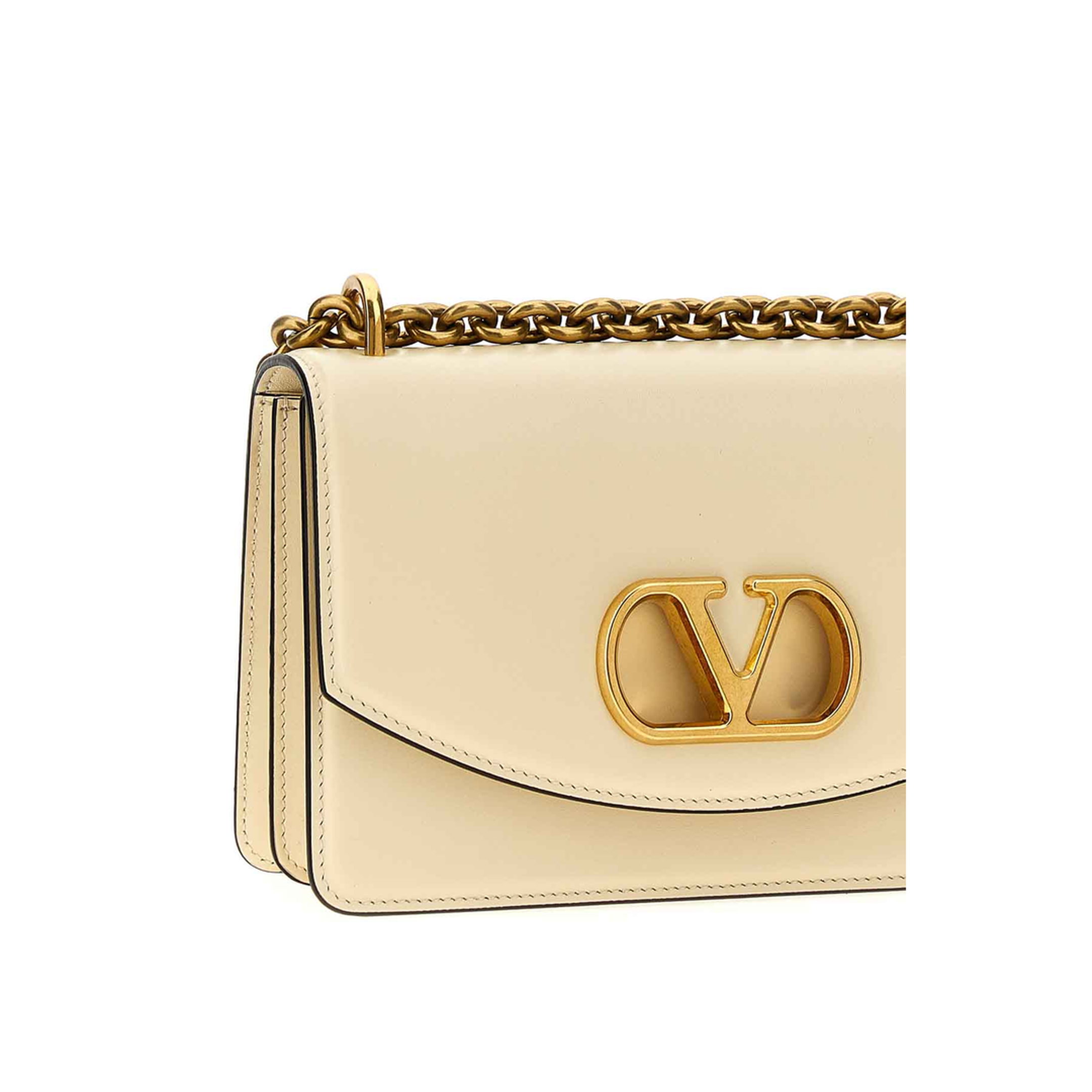 Vain Calfskin Shoulder Bag - White - Image 3