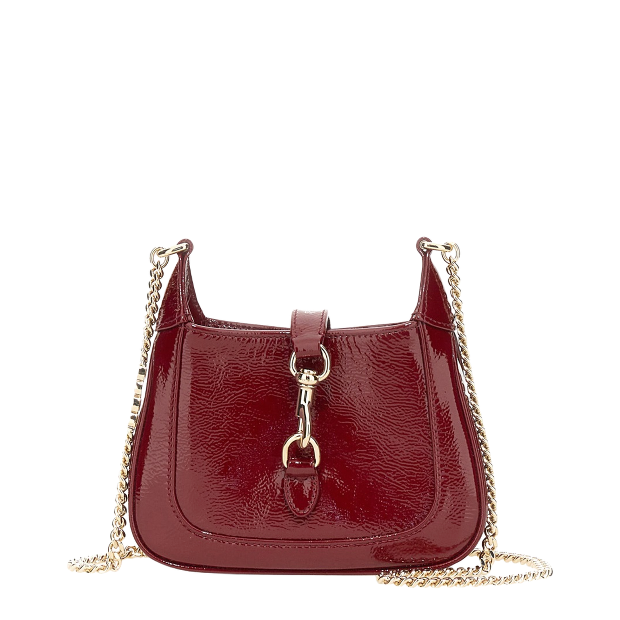 Jackie Notte Mini Charol Patent Leather Bag - Rosso Ancora - Image 1