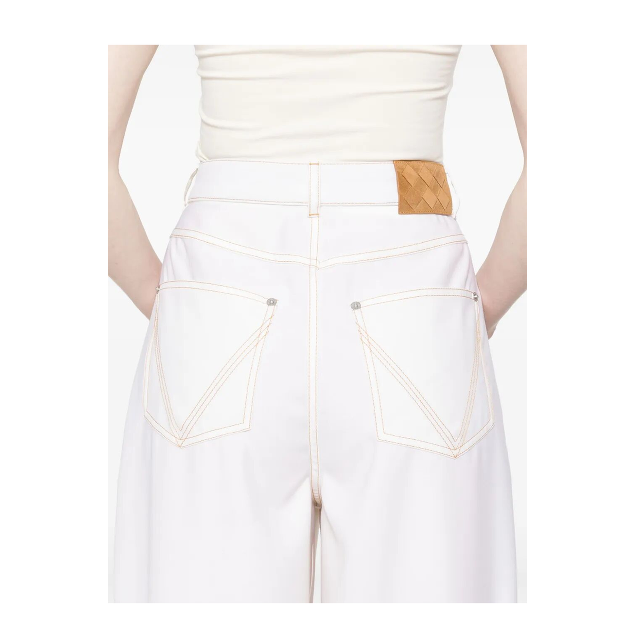 Wide Leg Denim Trousers - Image 4