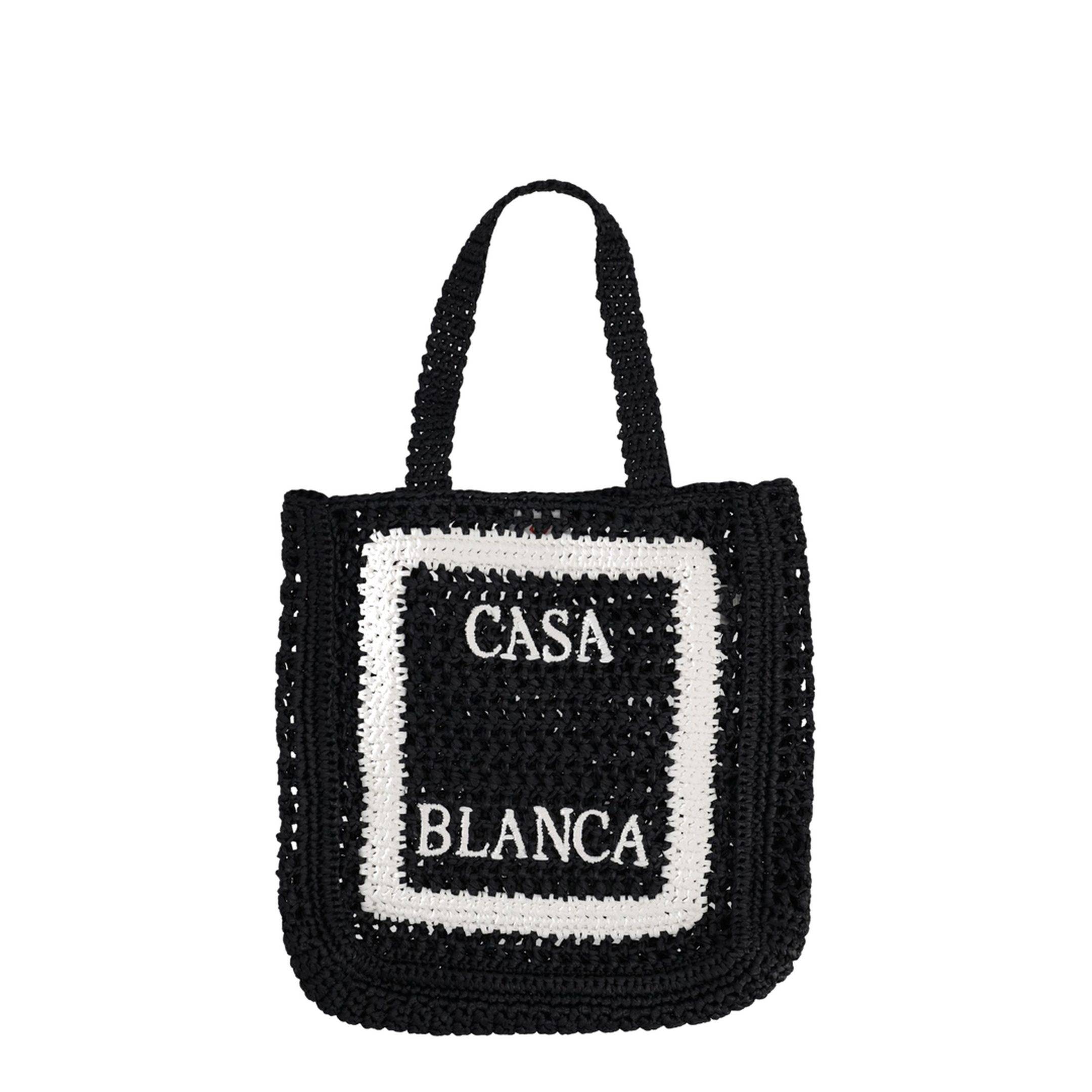 Medium Viscose Tote Bag - Black - Image 1