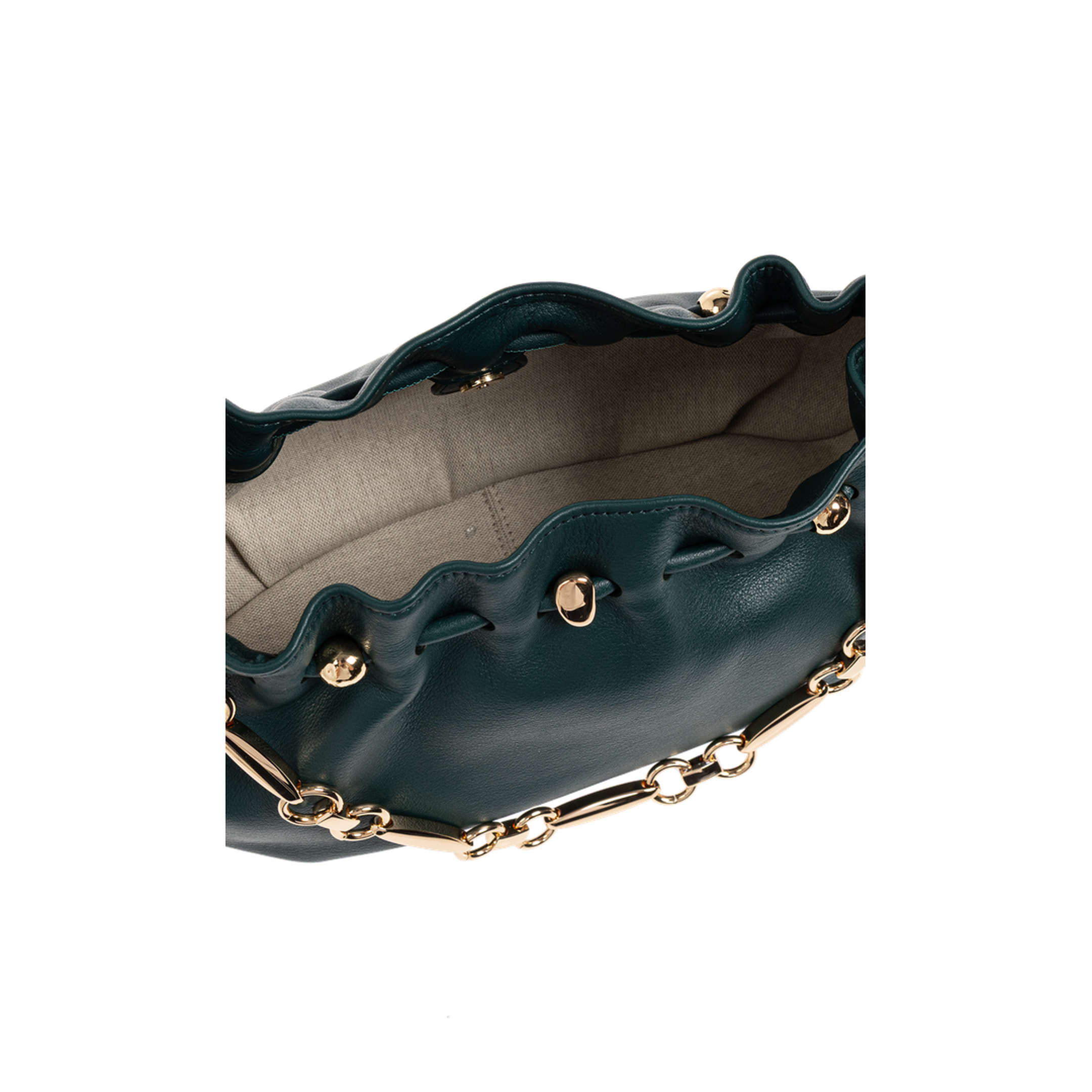 Halcyon Shoulder Bag Suede - Olive - Image 5