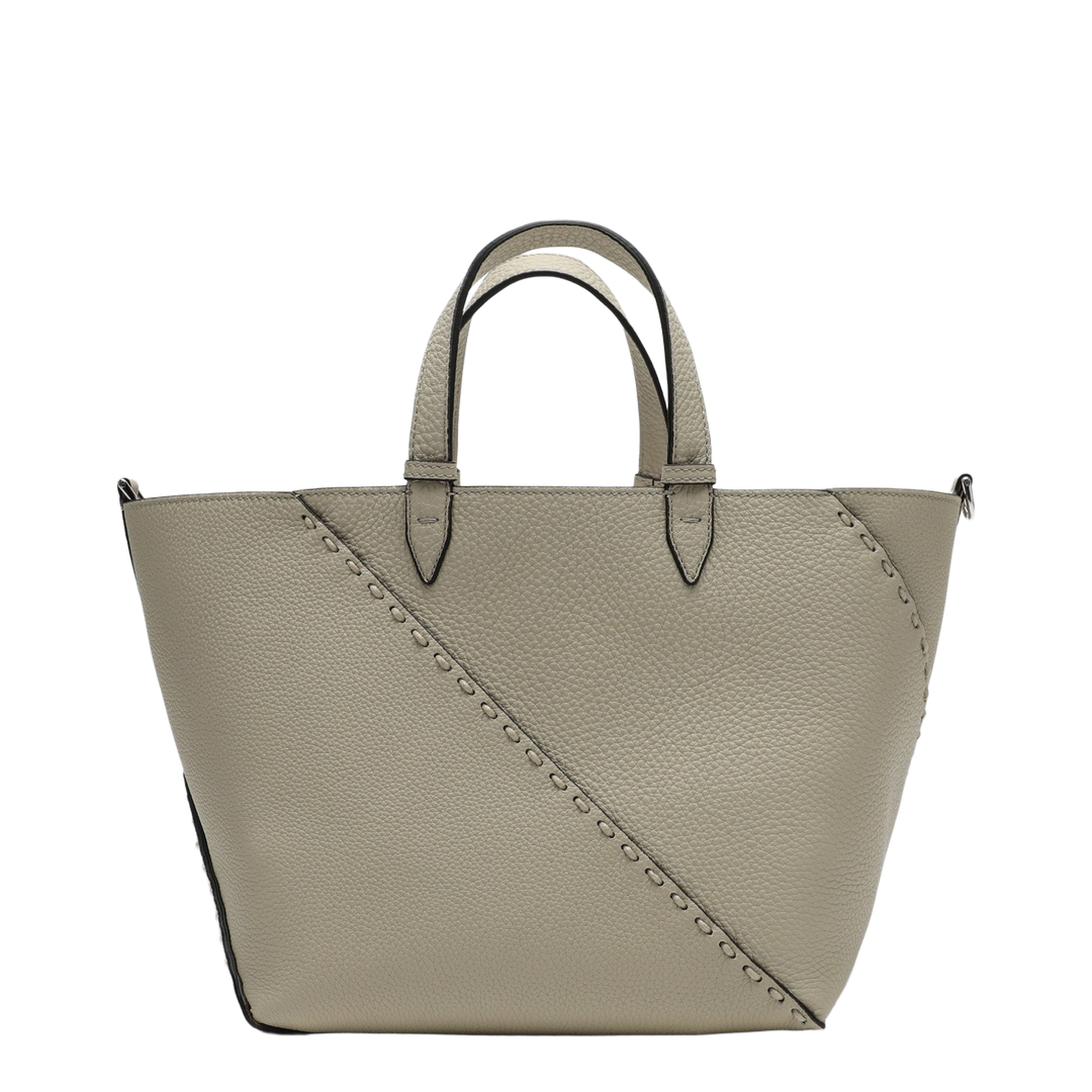 Selleria Small Leather Tote Bags - White - Image 2