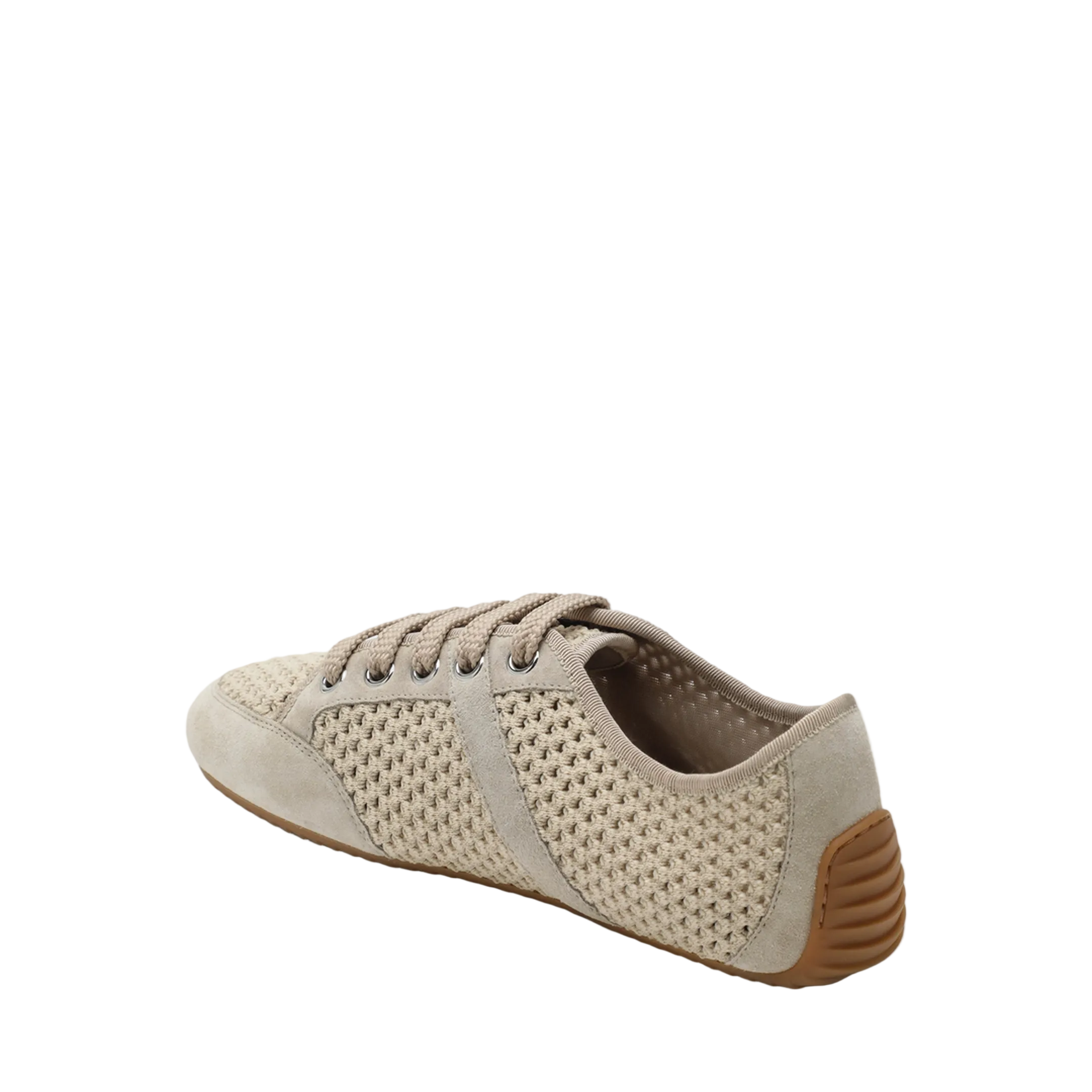 Slim Sneakers In Mesh And Suede - Image 2