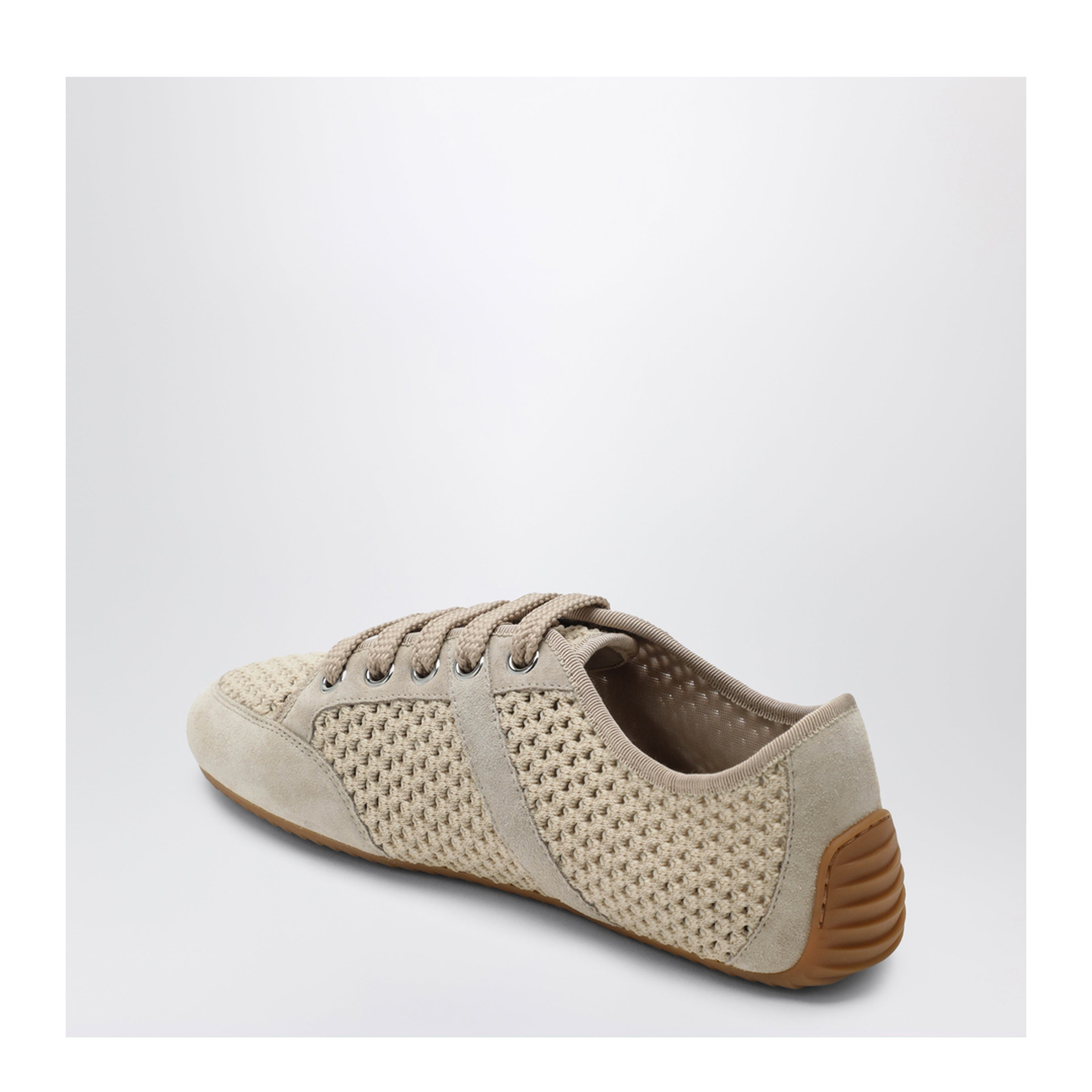 Slim Sneakers In Mesh And Suede - Image 2