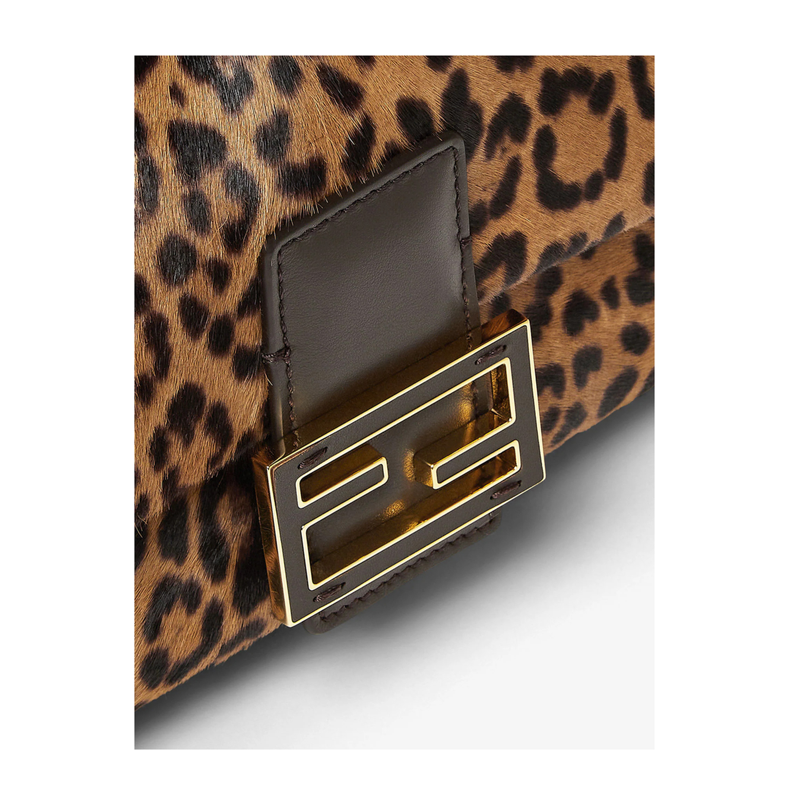 Baguette® Printed Cavallino Calfskin Bag Brown - Image 5