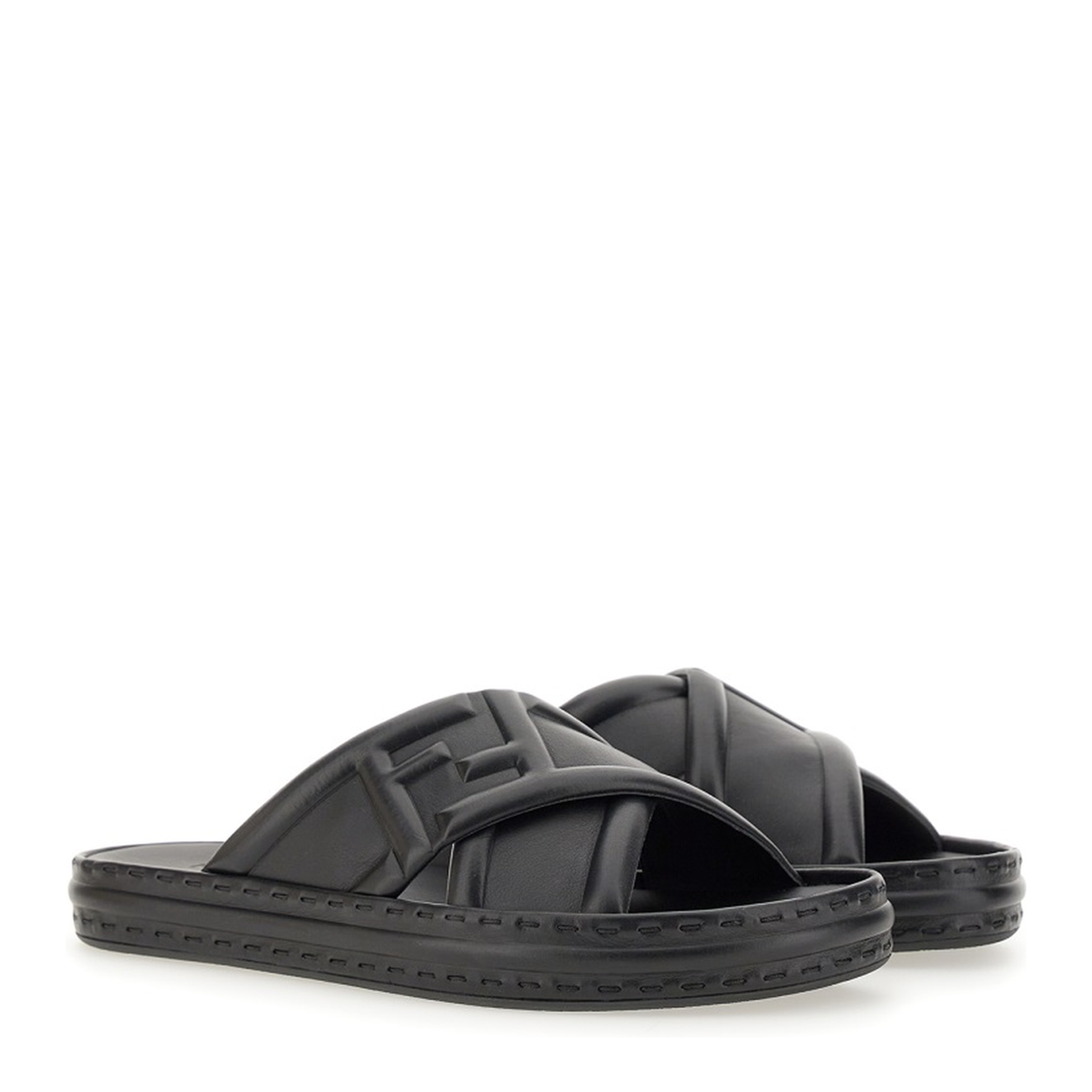 Black Leather Sandal - Image 4