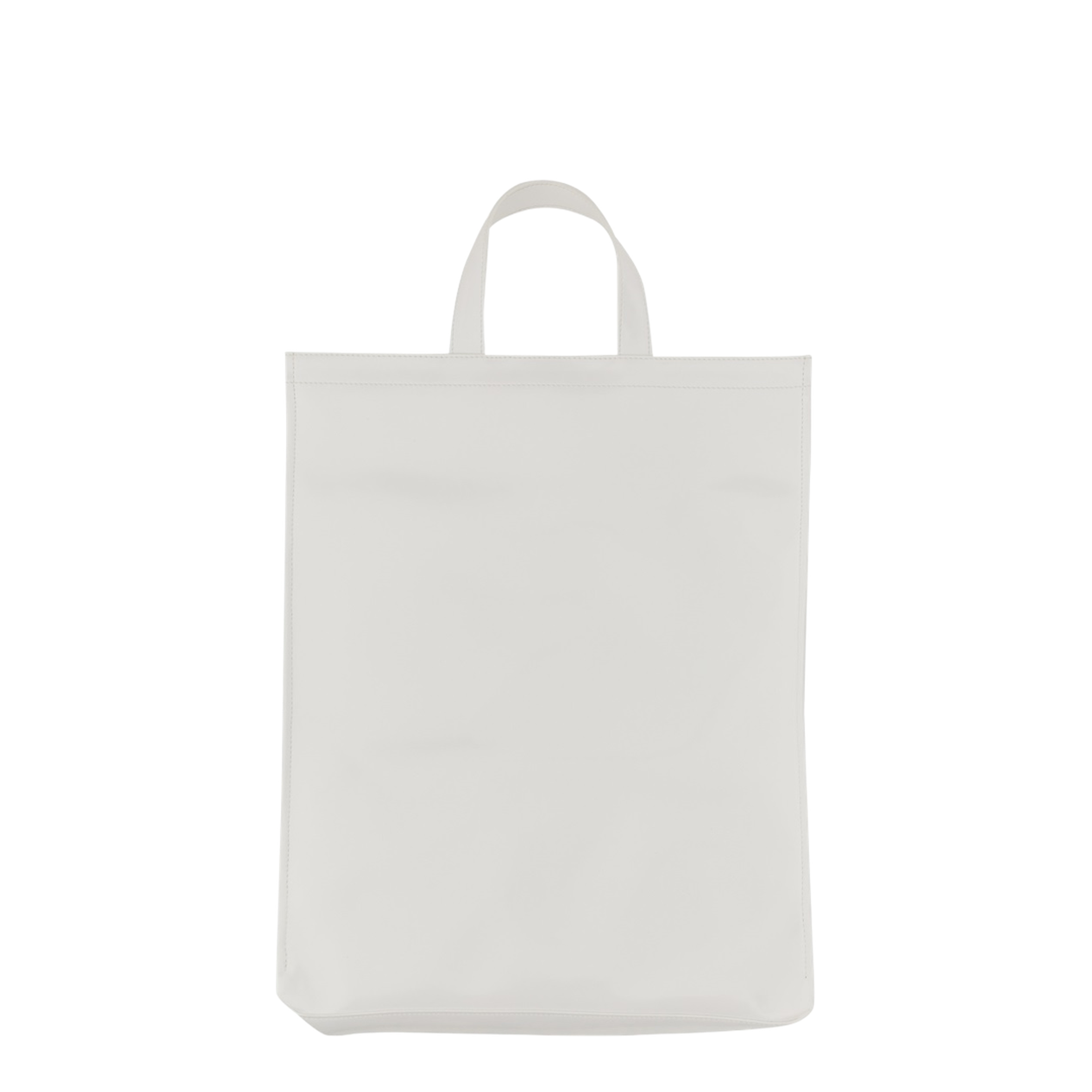 White Shopper Logo Tote Bag - Image 2