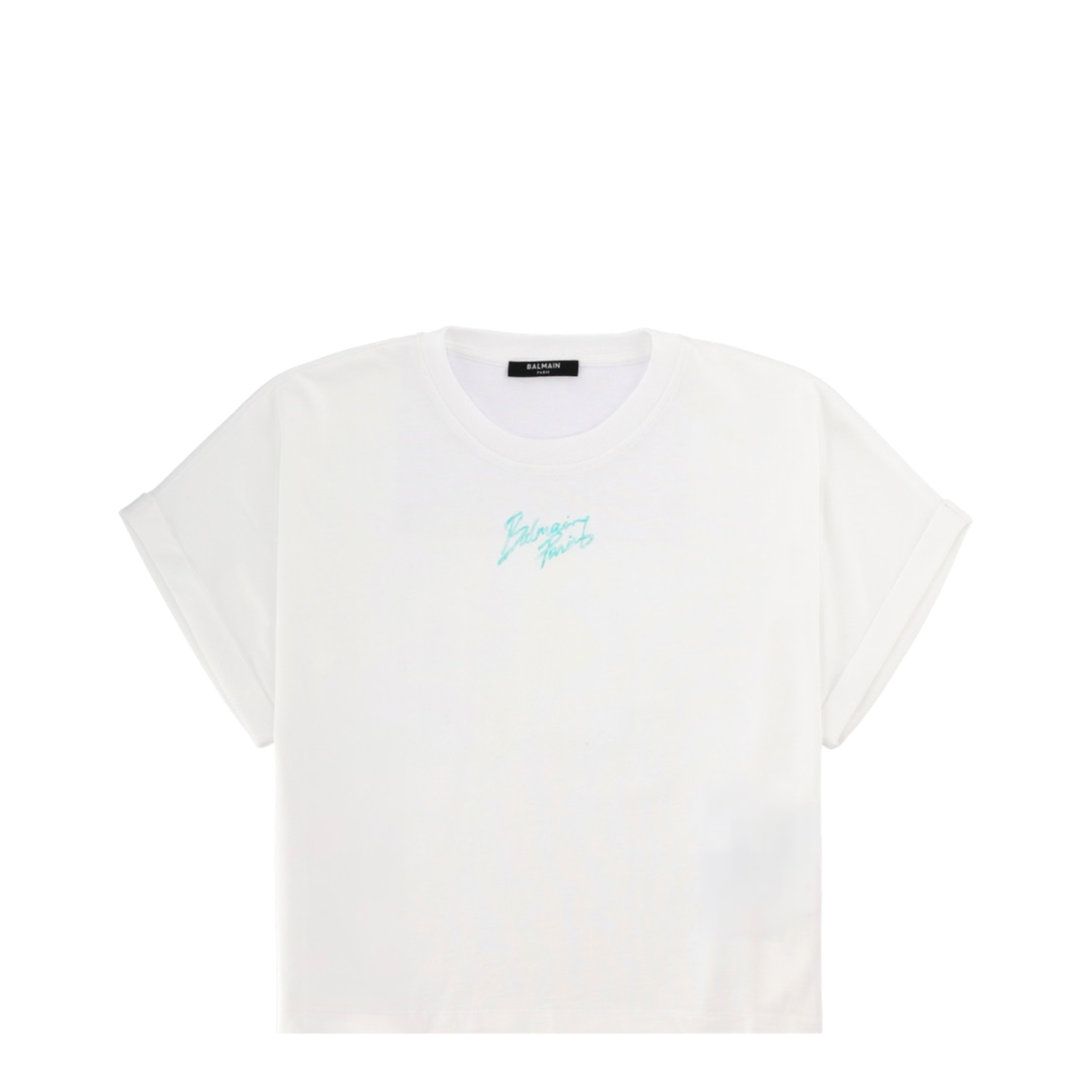 Cropped T-Shirt With Logo - Image 1