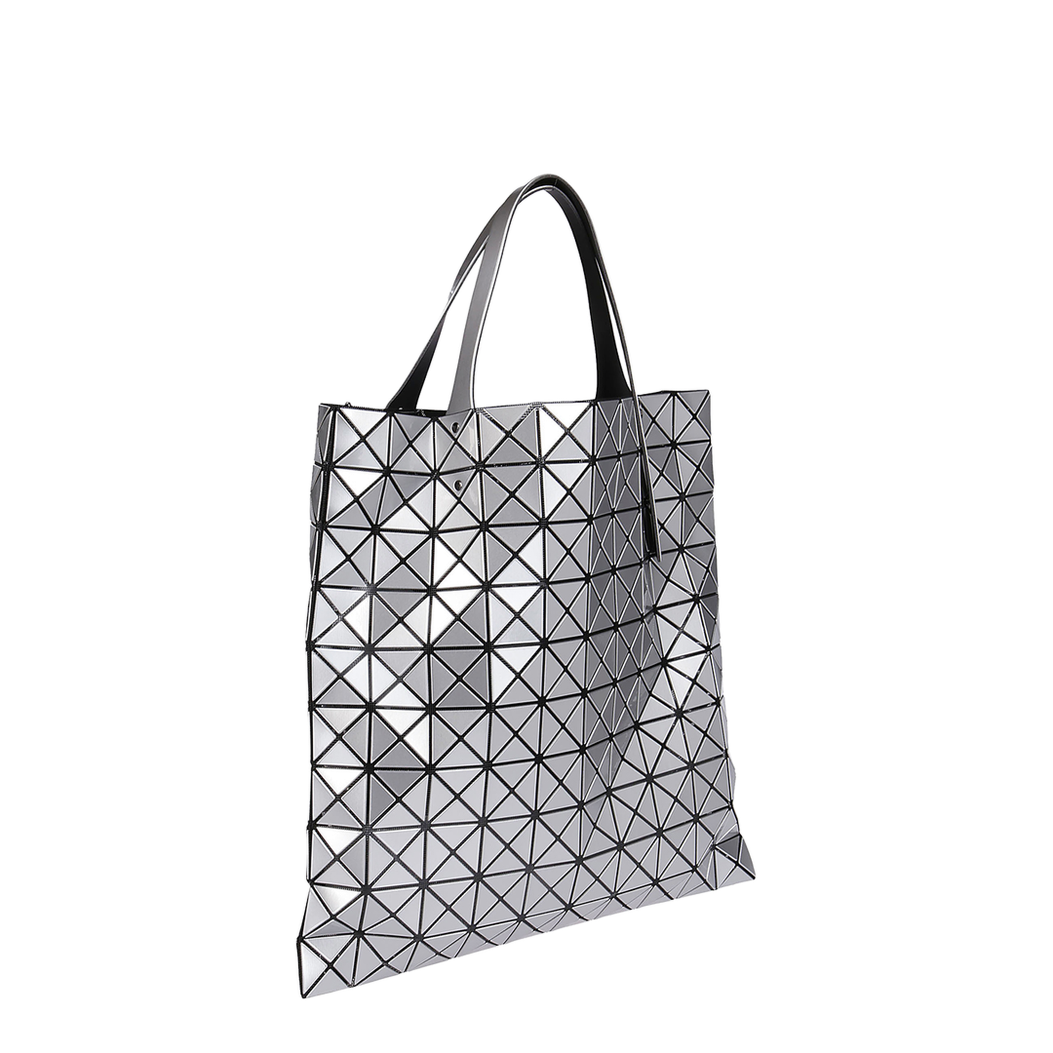 Platinum Polyurethane Tote Bag - Silver - Image 3