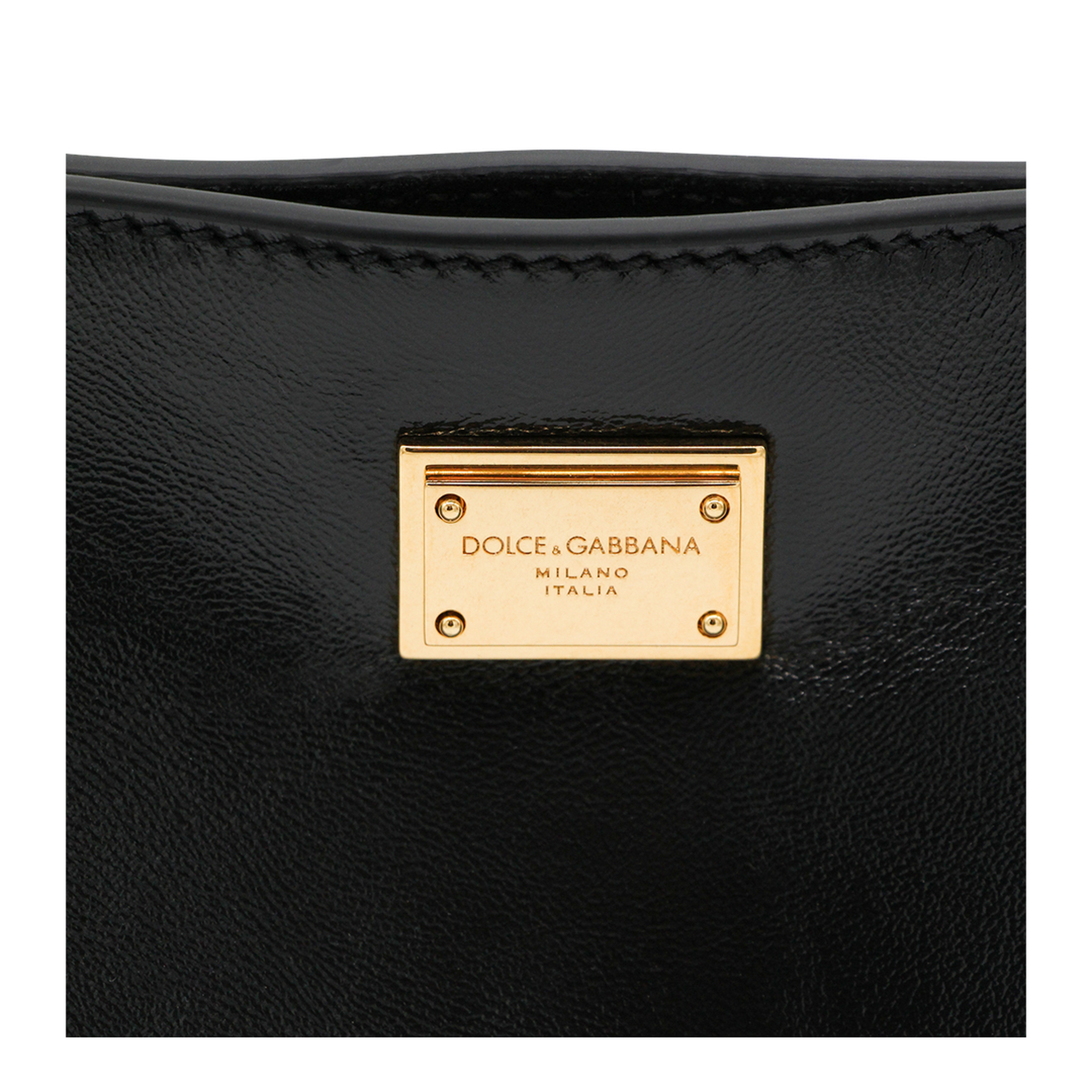 Vittoria Medium Calfskin Handbag - Black - Image 7