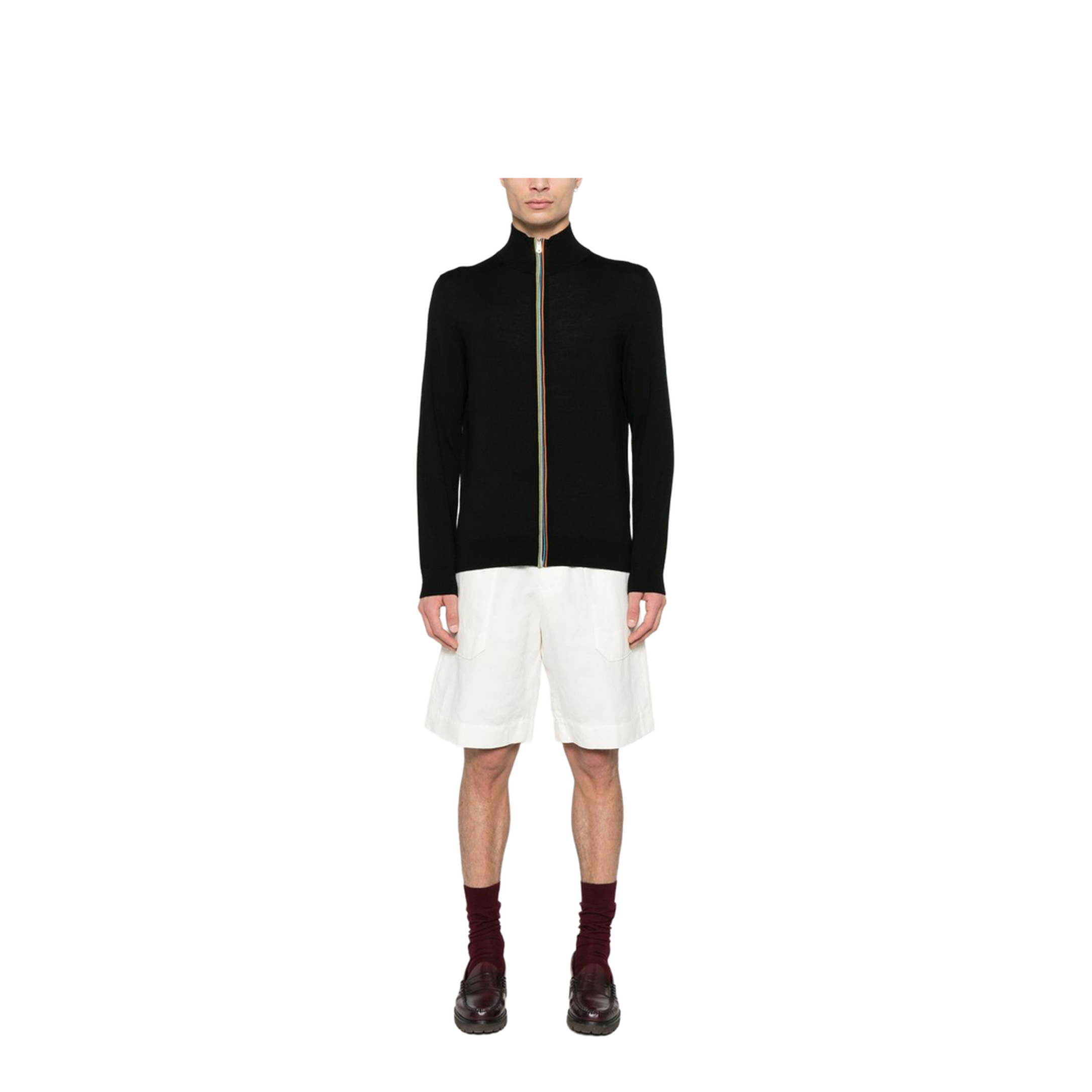 Wool Zipped Cardigan - Image 5