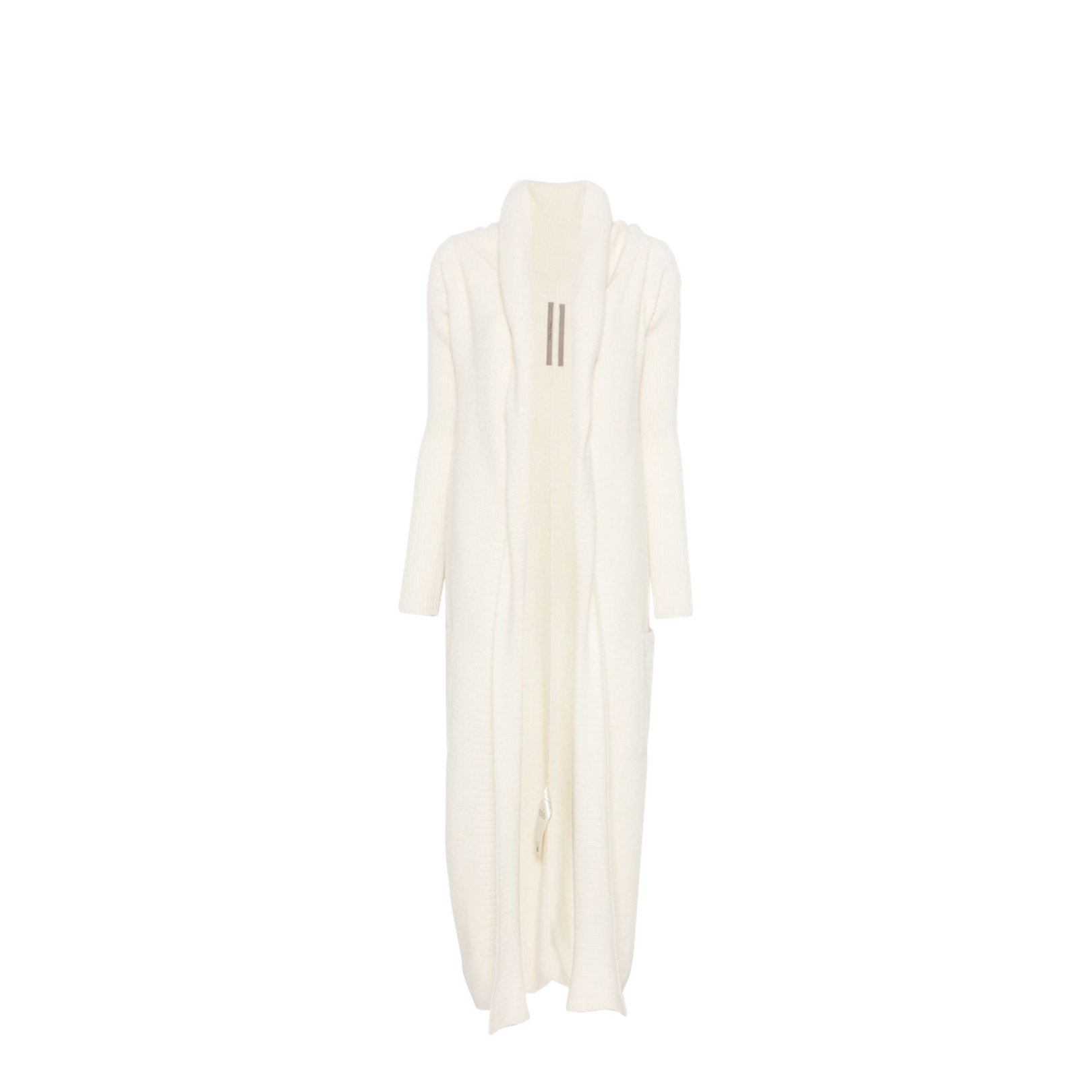 White Knitted Long Cardigan - Image 1
