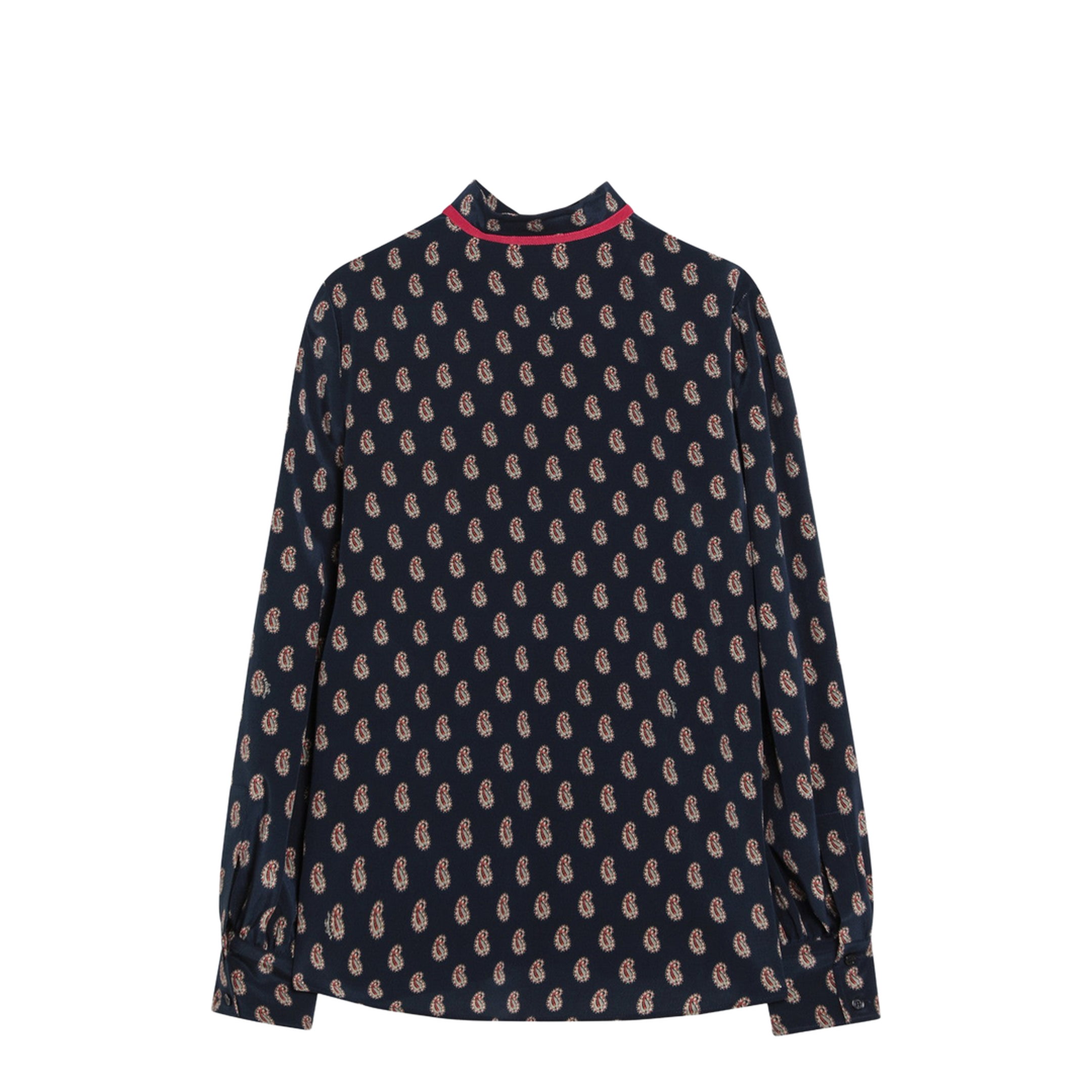 Silk Shirt with Paisley Print - Image 2