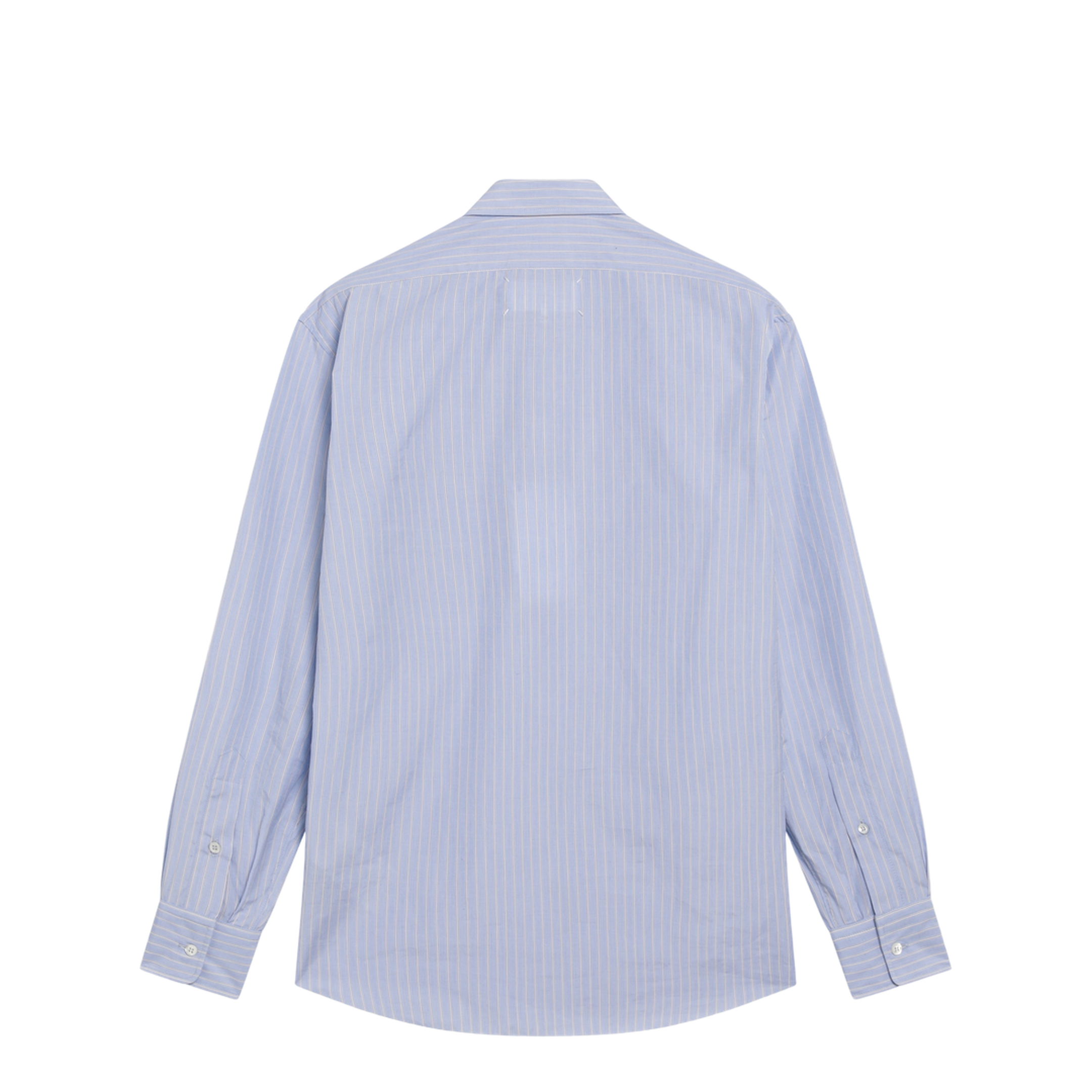 Striped Shirt in Light Blue Cotton - Image 2