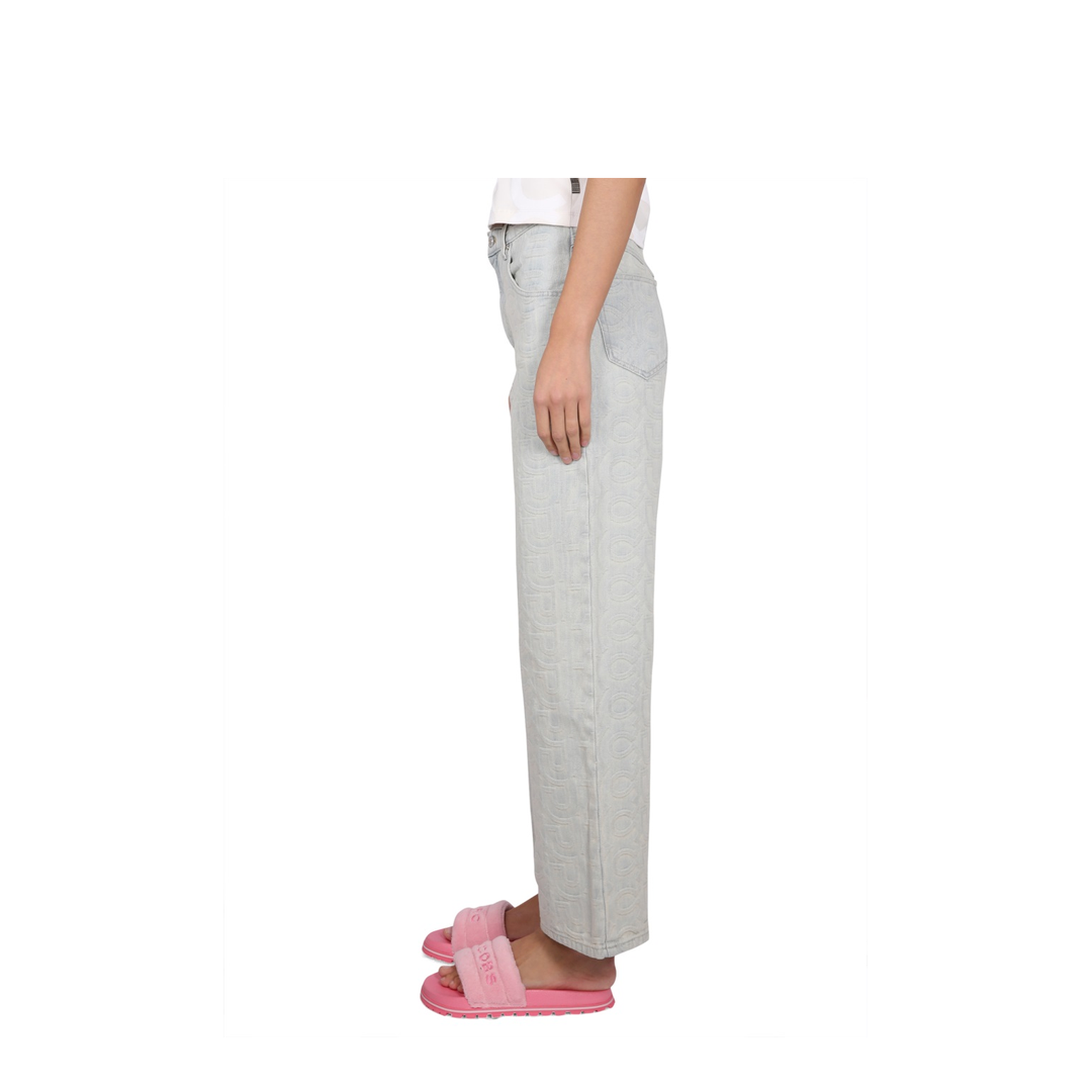 Monogram Wide-Leg Jeans - Image 3