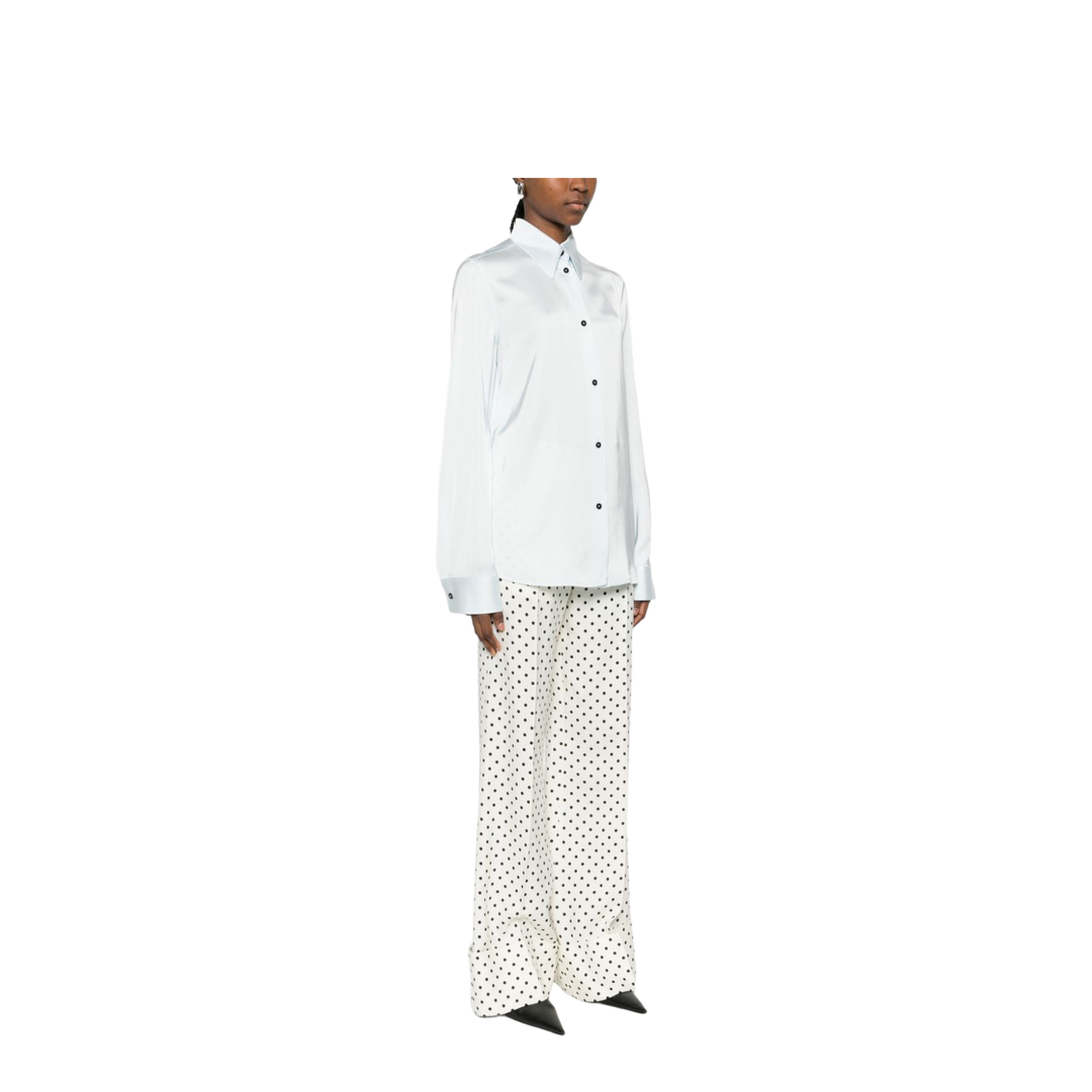 Women's Long Sleeve Shirt White - Image 2