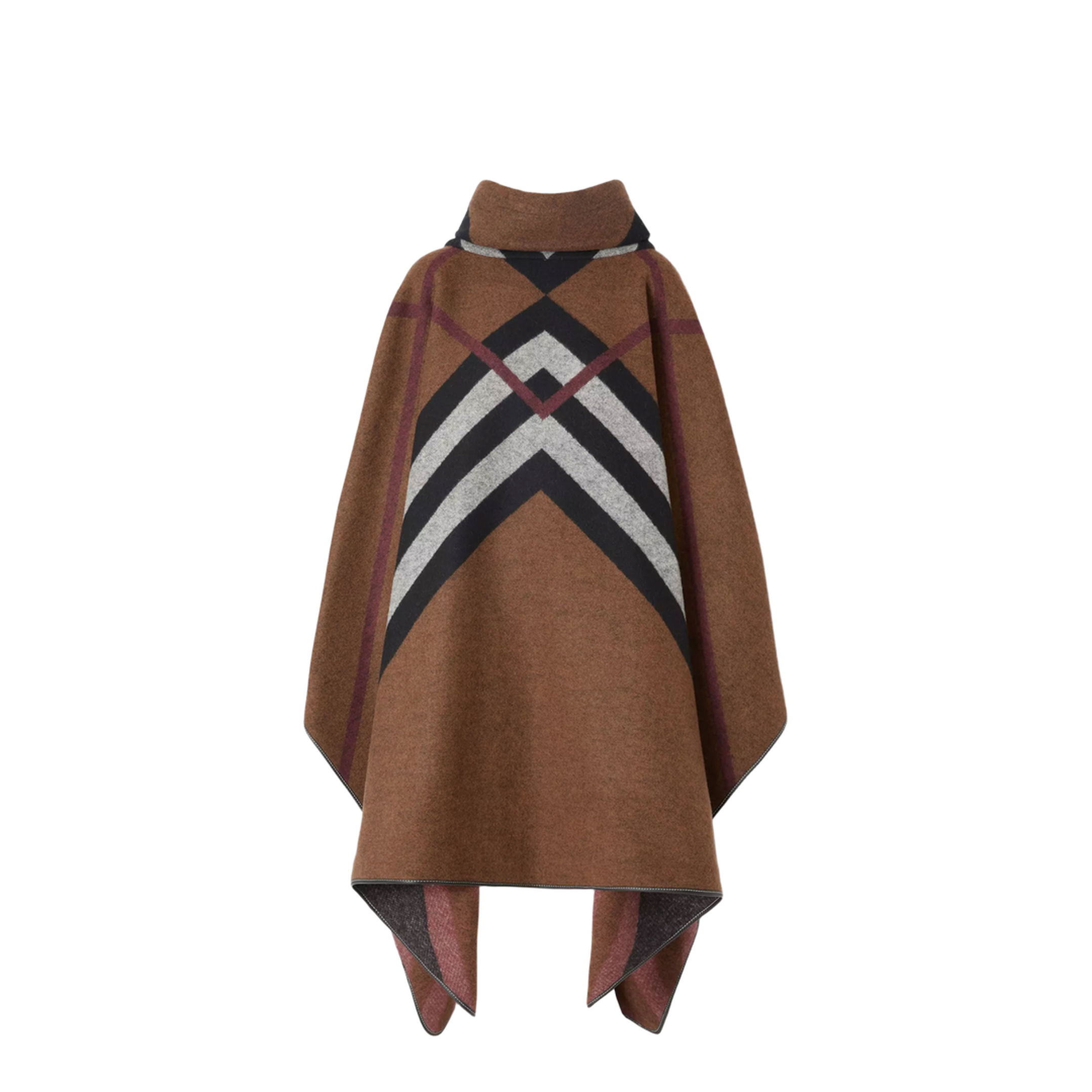 Chevron Check Poncho - Image 1