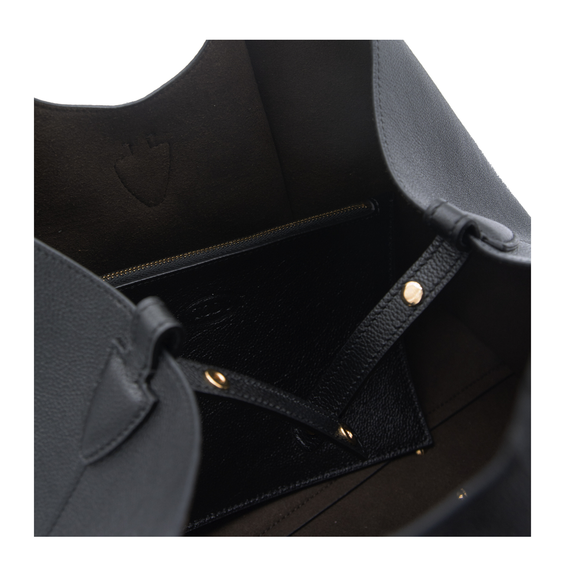 T Timeless Small Calf Leather Shopping Bag - Black - Image 4