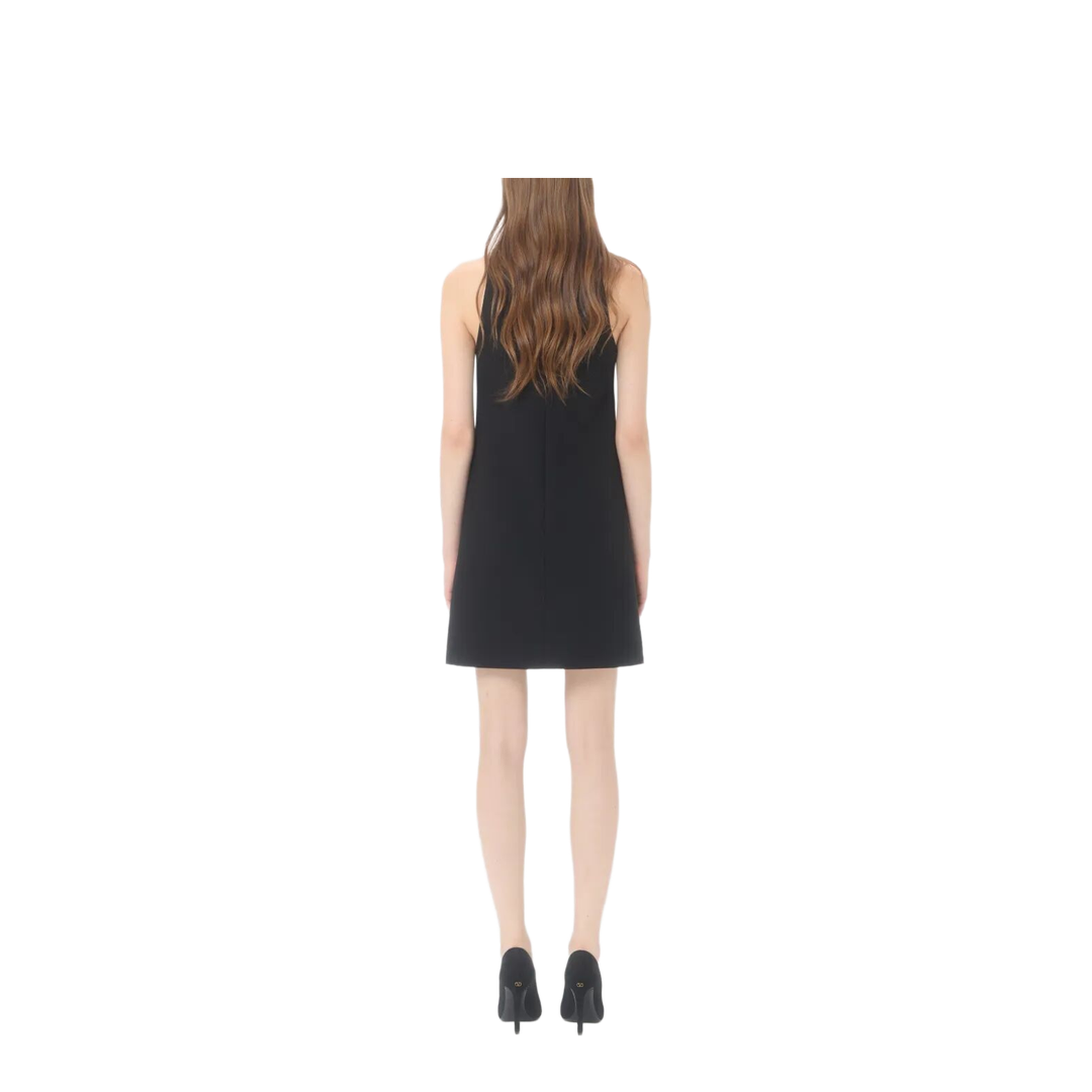 Rhinestone Snake Embroidery Crepe Couture Short Dress - Image 4