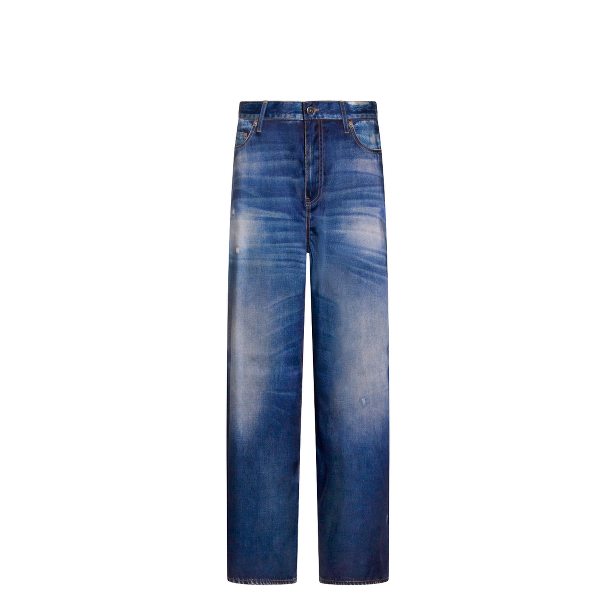 Printed Pants Jeans Effect - Image 1