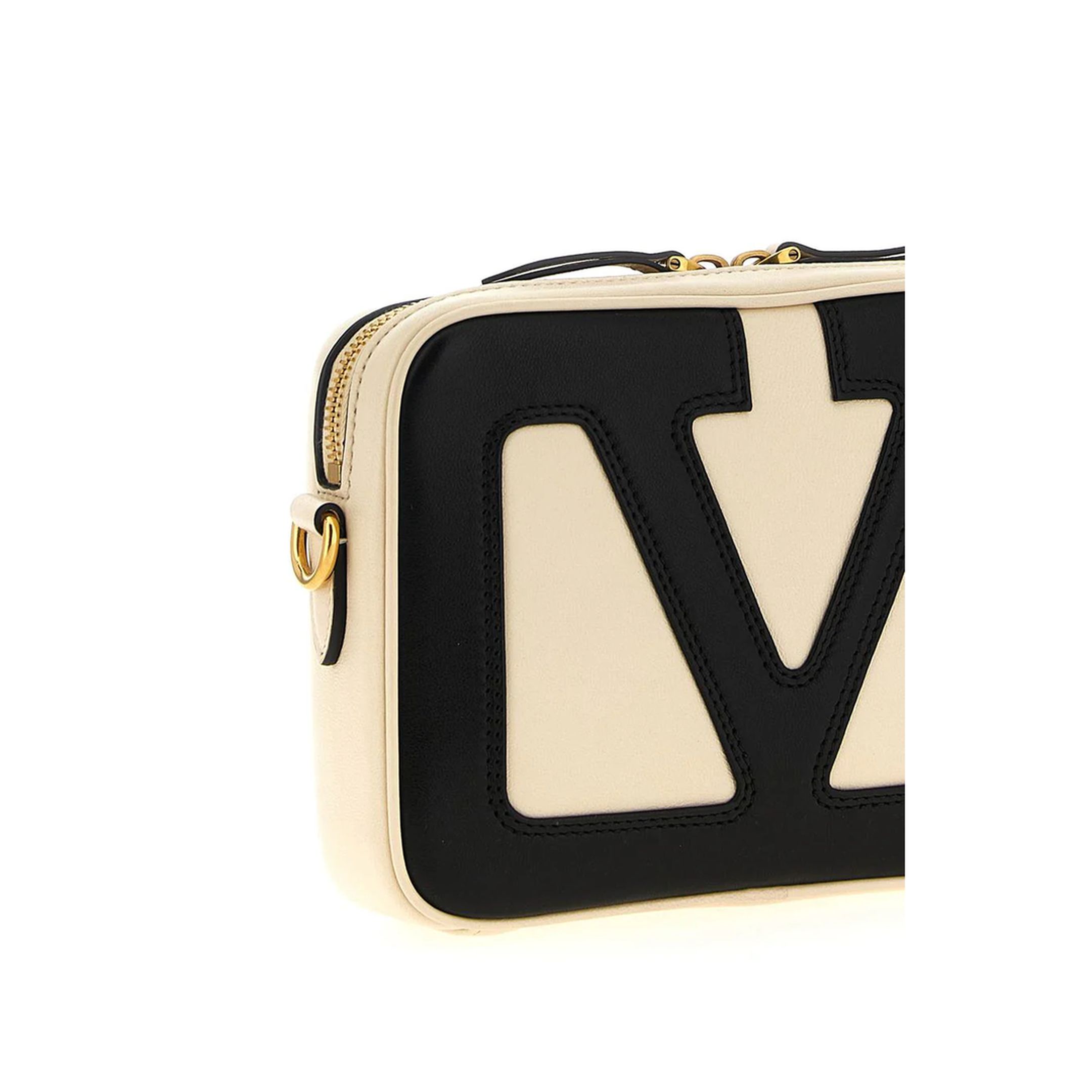 Viva Superstar Nappa Leather Crossbody - Butter/Black - Image 4